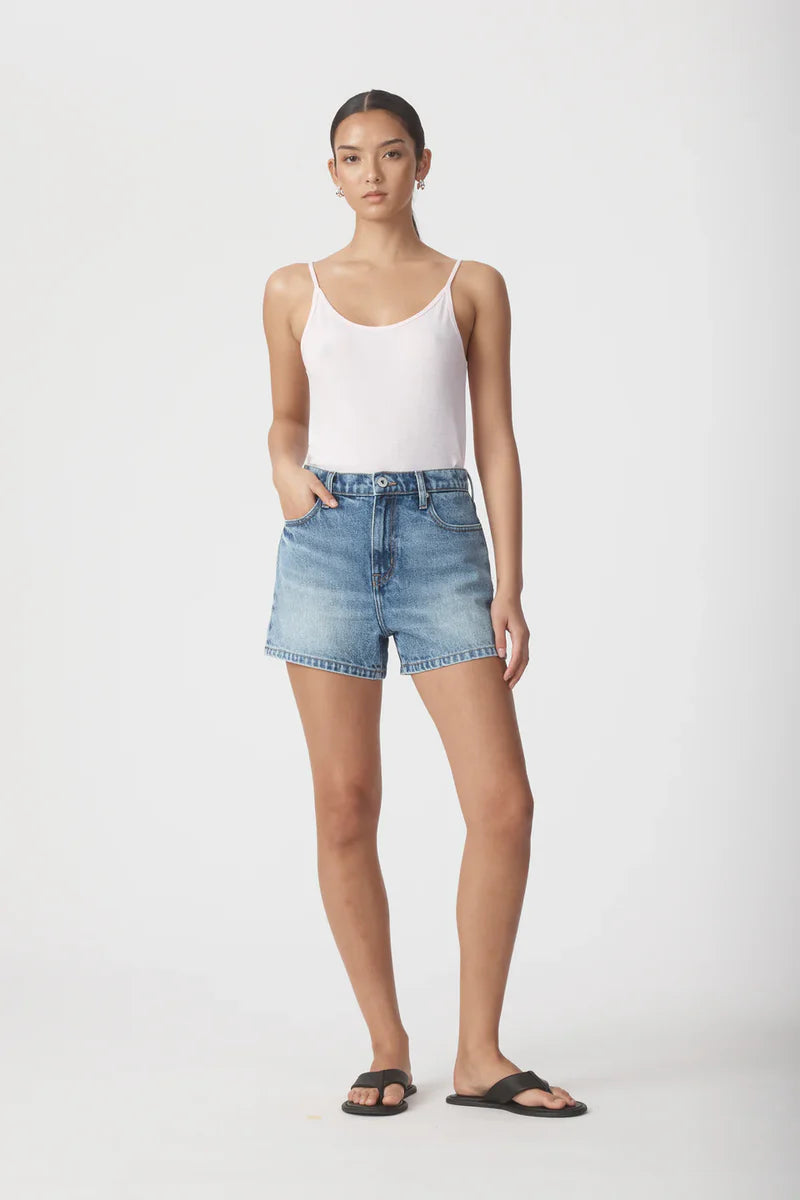 Outland Denim - Annie High Relaxed Short - Aerobat