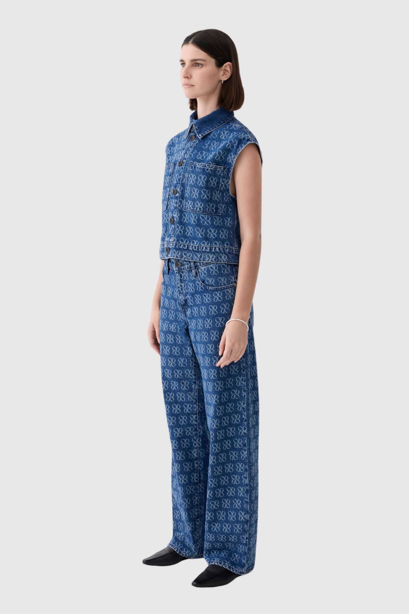 Outland Denim - Rosie Sleeveless Shirt - Icon Dusk