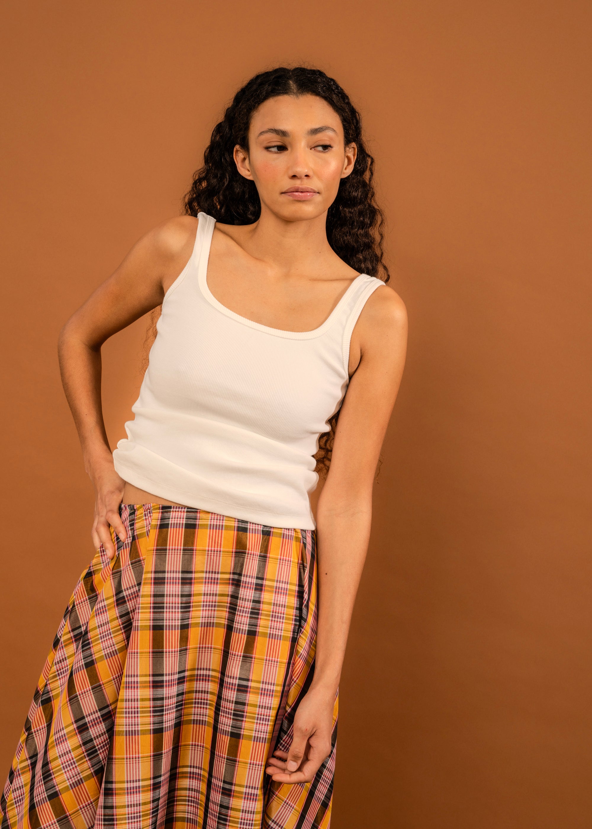LAST ONE | Penny Sage - Leta Singlet - Ivory