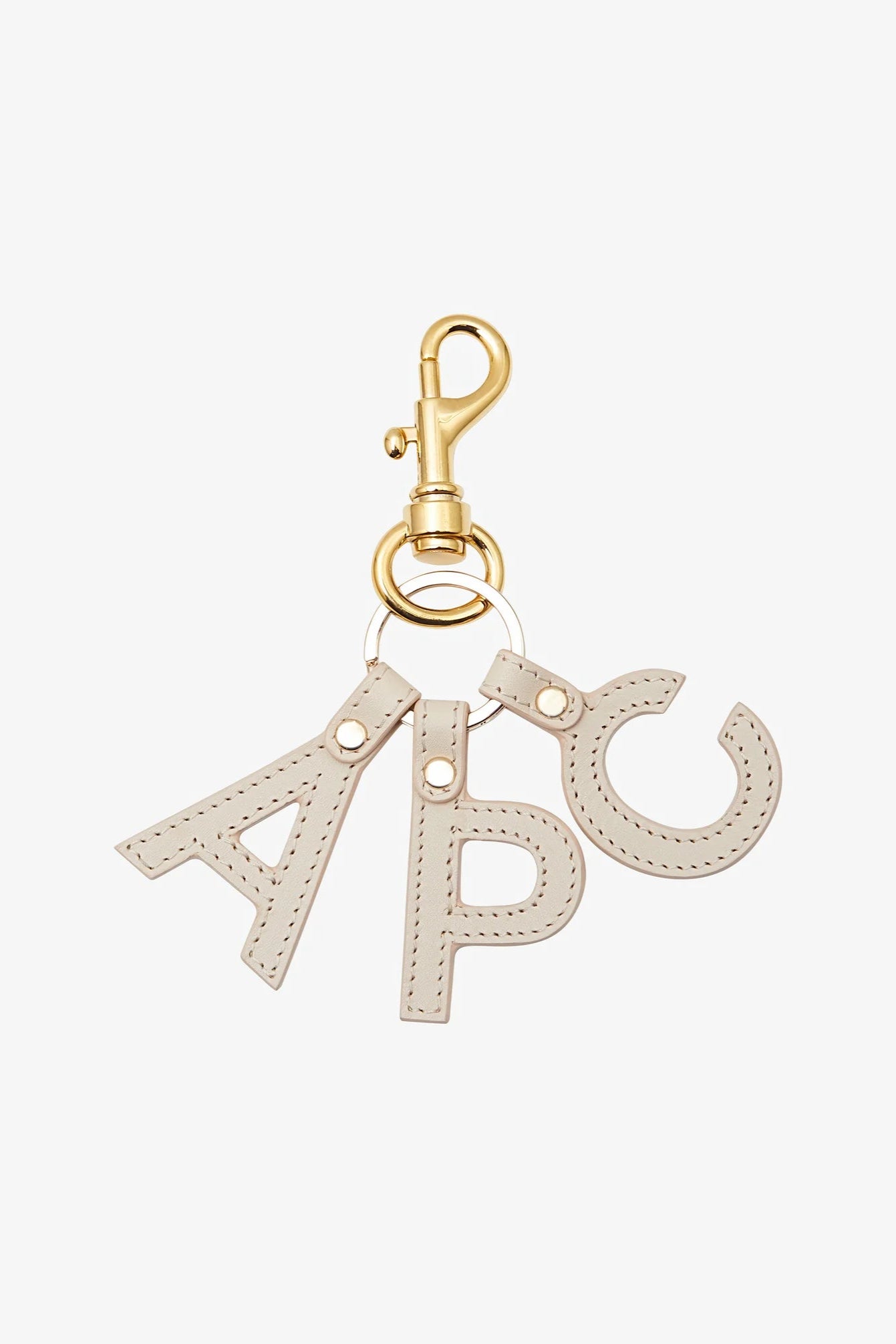 A.P.C - Lettres Keychain - Cream