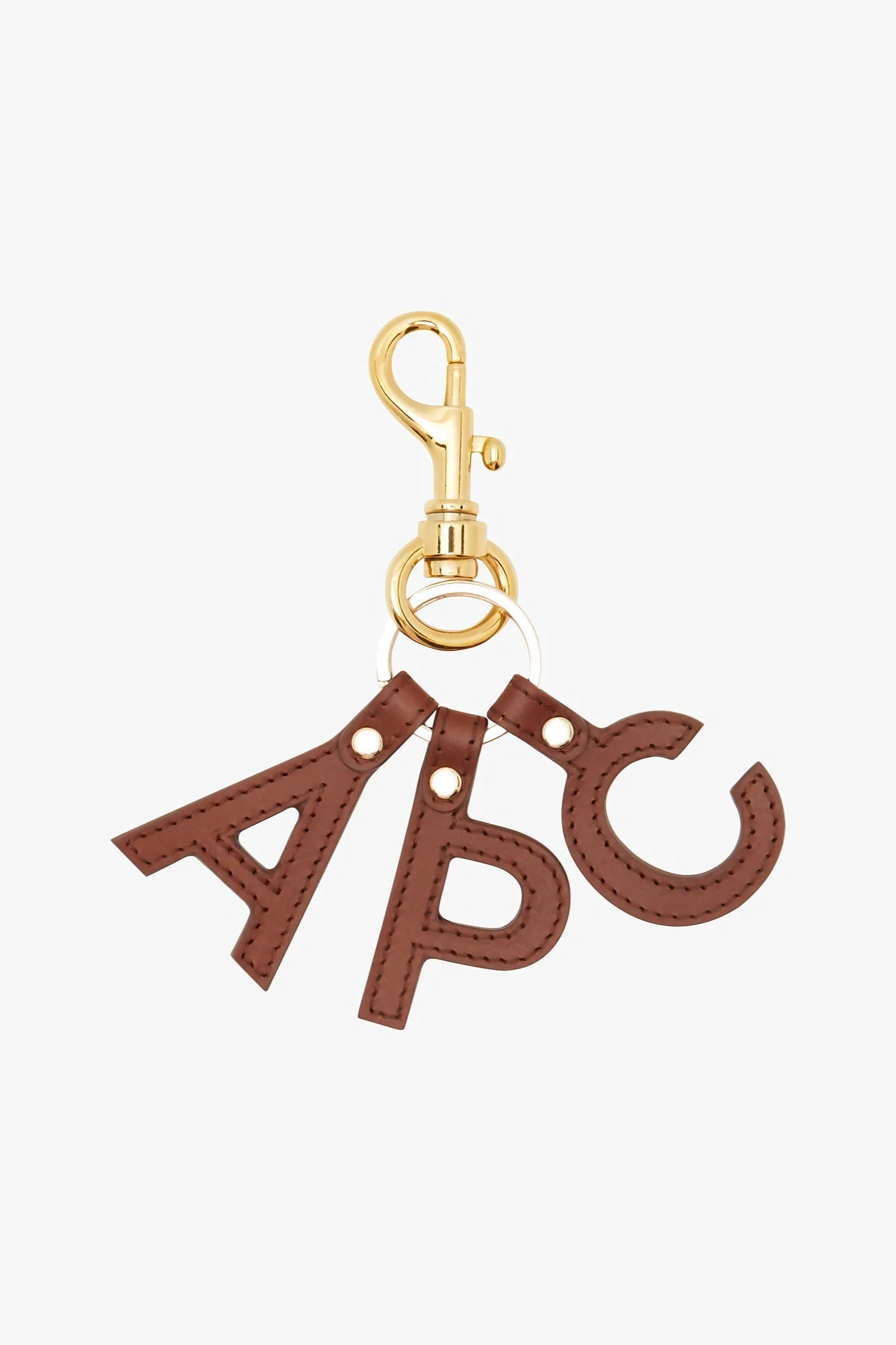 A.P.C - Porte-Cles Lettres - Noisette