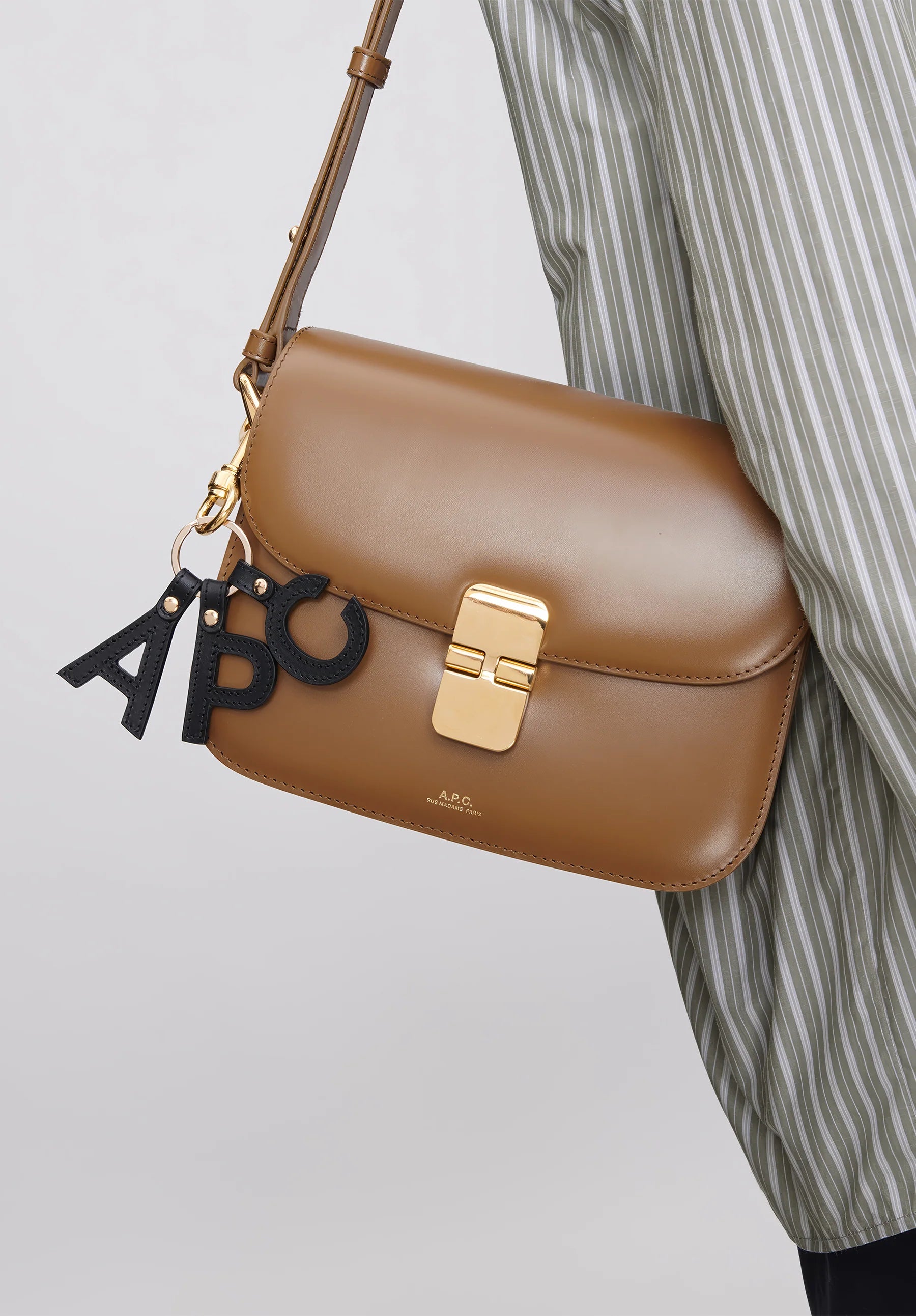 A.P.C - Lettres Keychain - Black