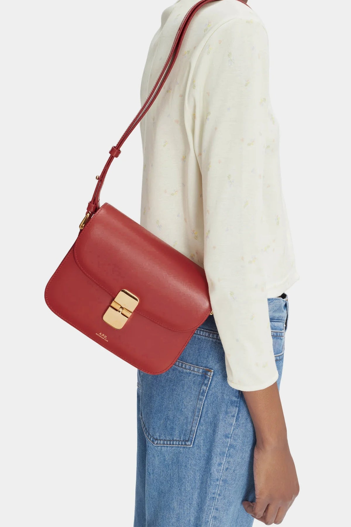 Leather Bag Sac Grace Small Apc Shop Sac Grace Small Gak Cherry