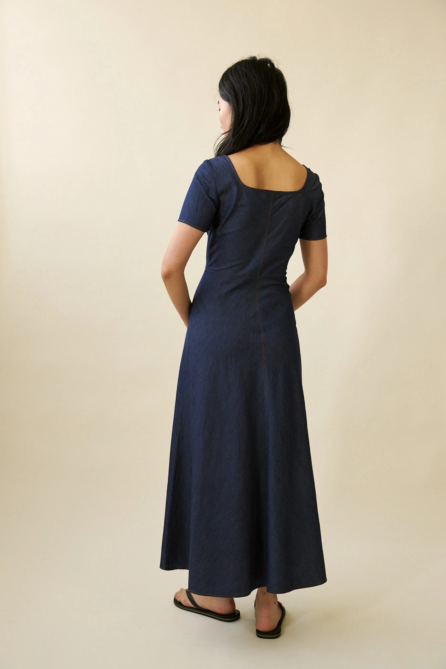 Penny Sage - Margot Dress - Chambray