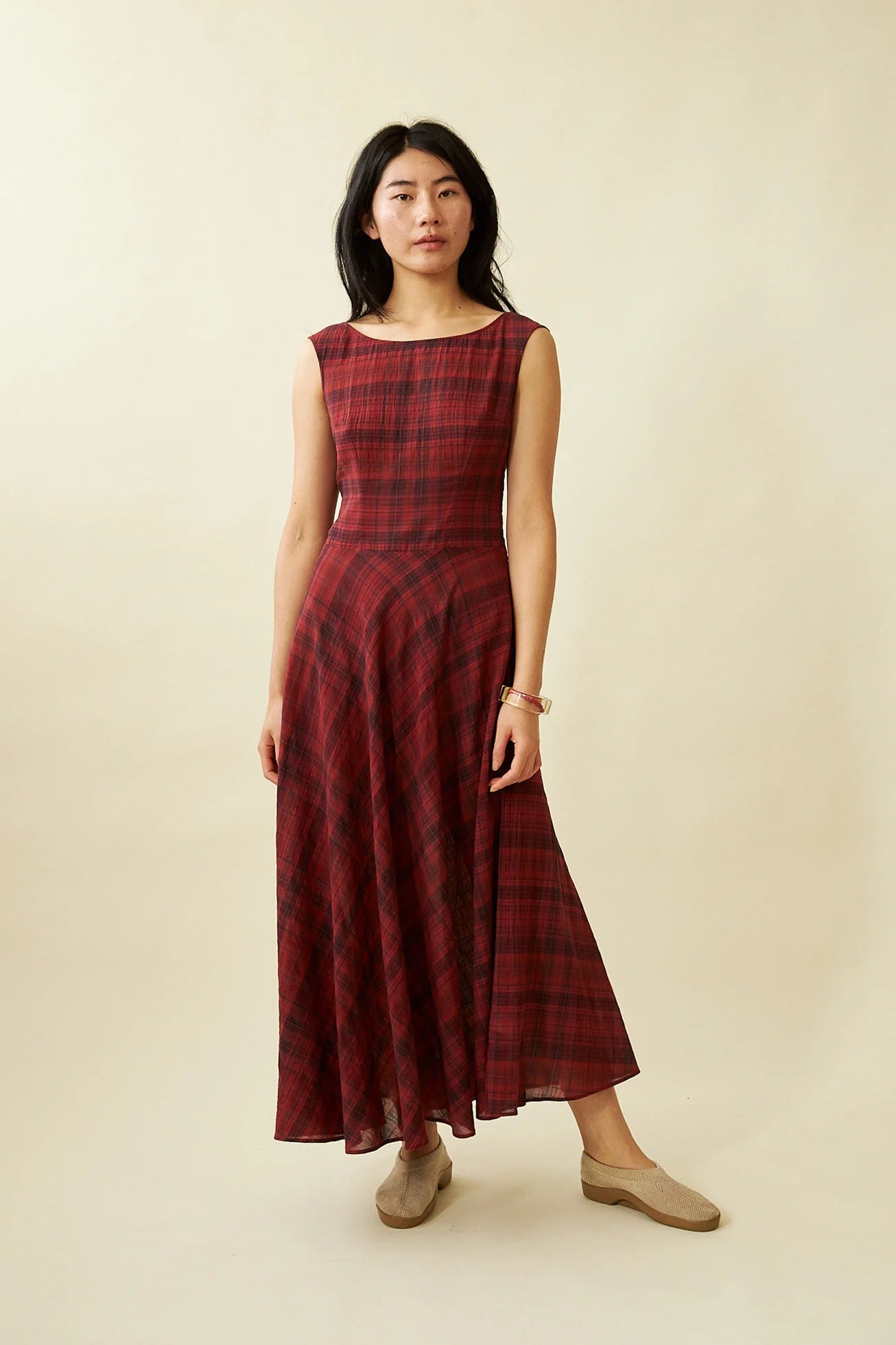 Penny Sage - Cleo Dress - Dahlia Tartan