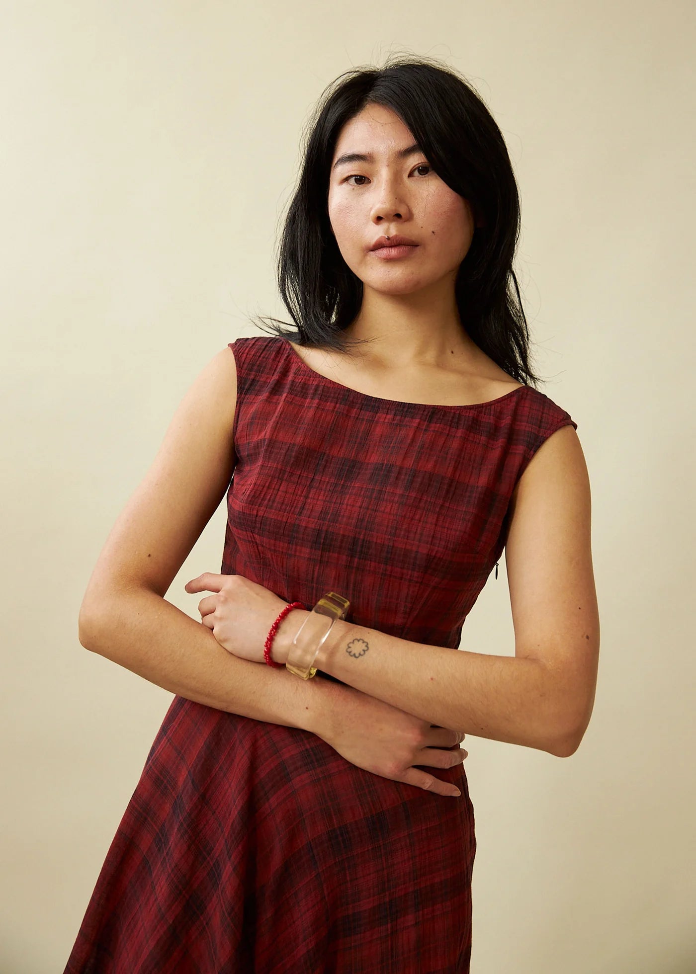 Penny Sage - Cleo Dress - Dahlia Tartan