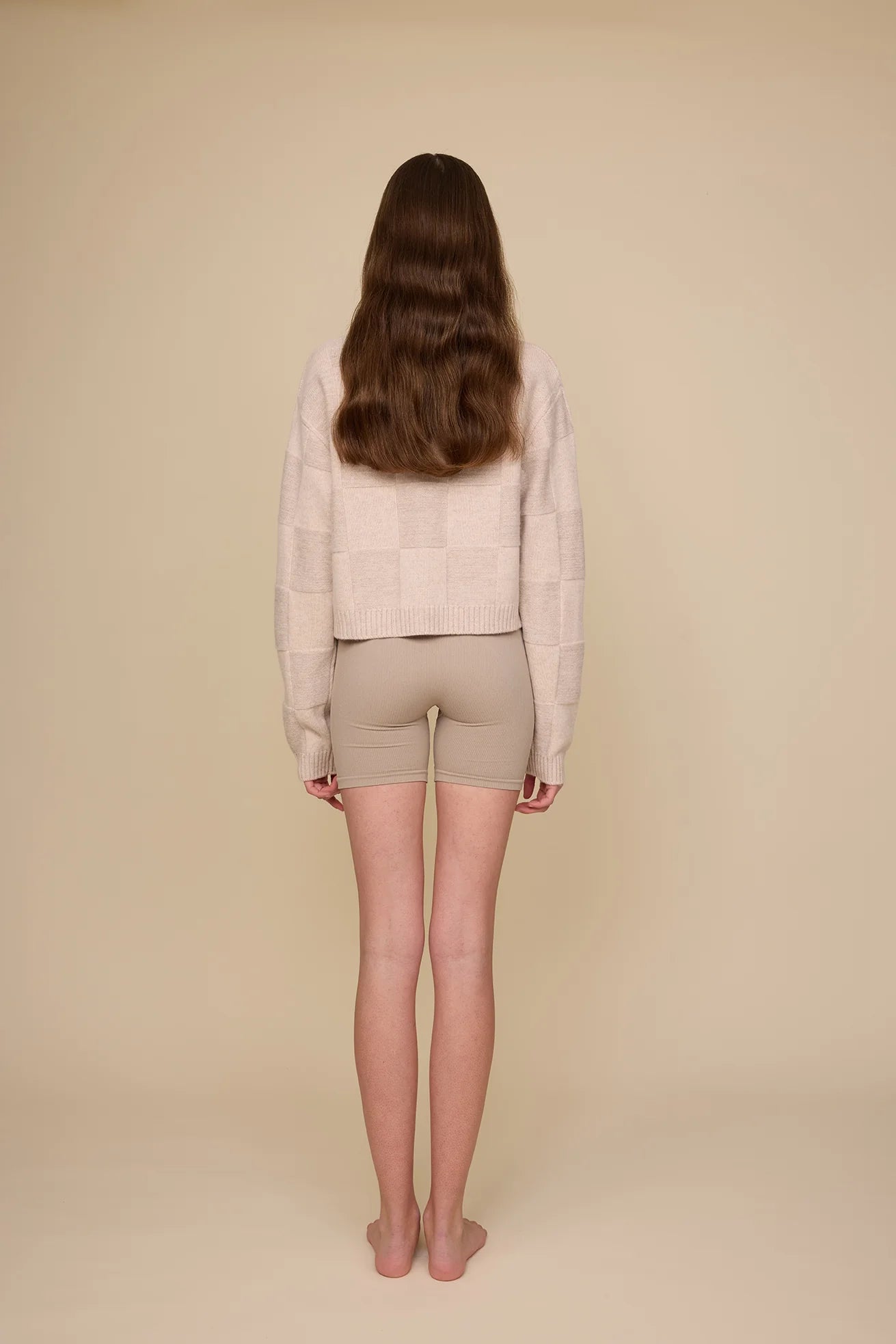 Pharlain - Squares Cardi - Oat Sparkle