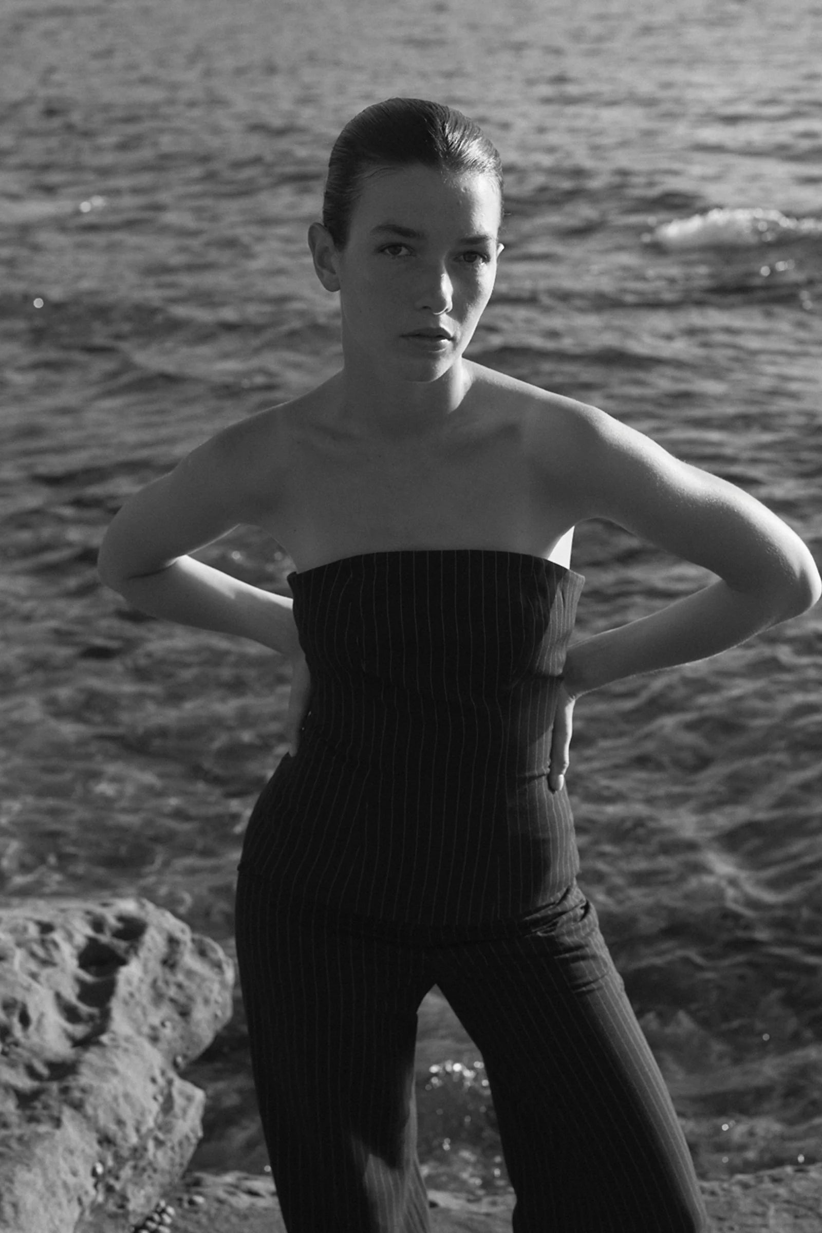 LAST ONE | Friend of Audrey - Pinstripe Top - Pinstripe