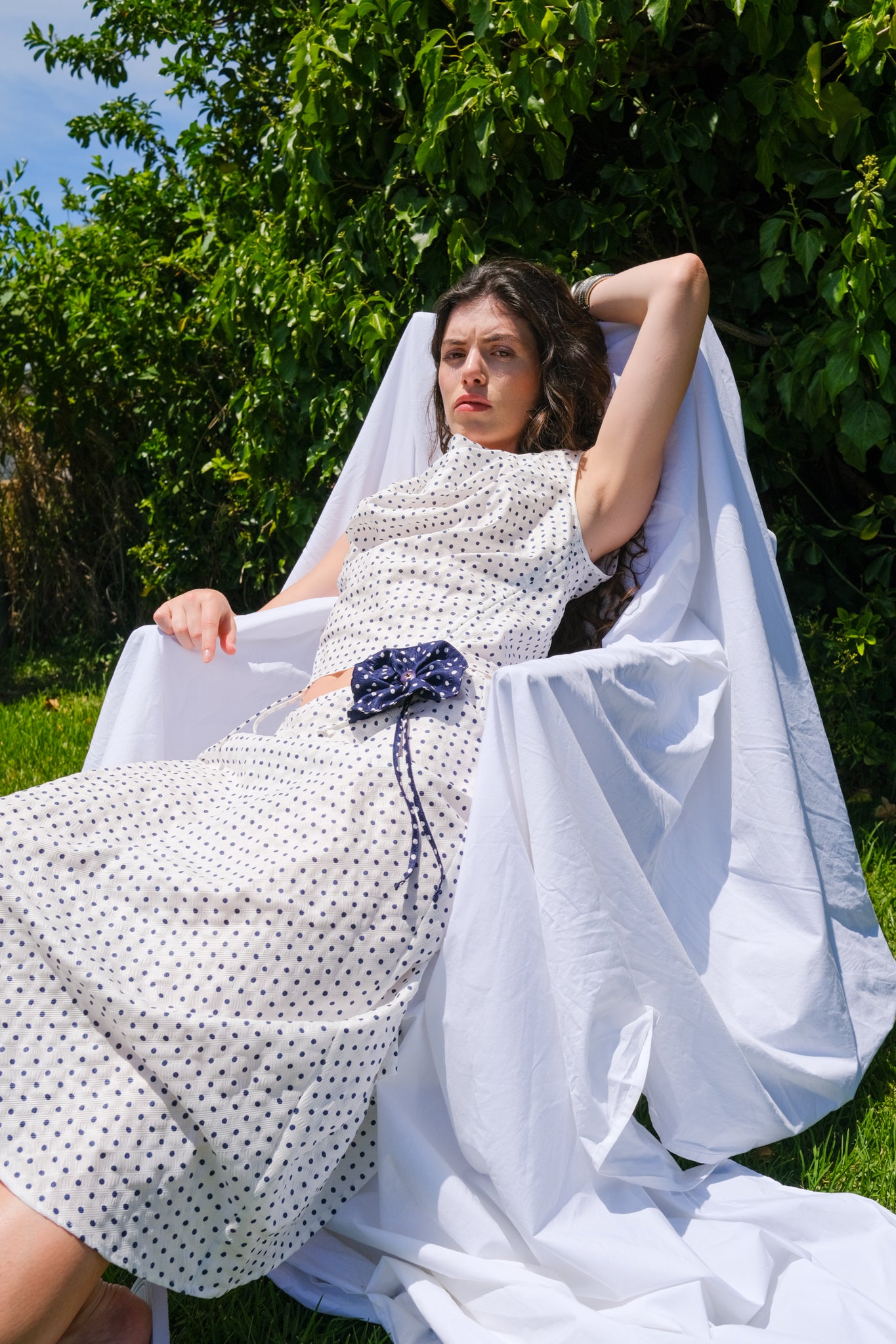 Oosterom - Petra Top - White Polka Dot