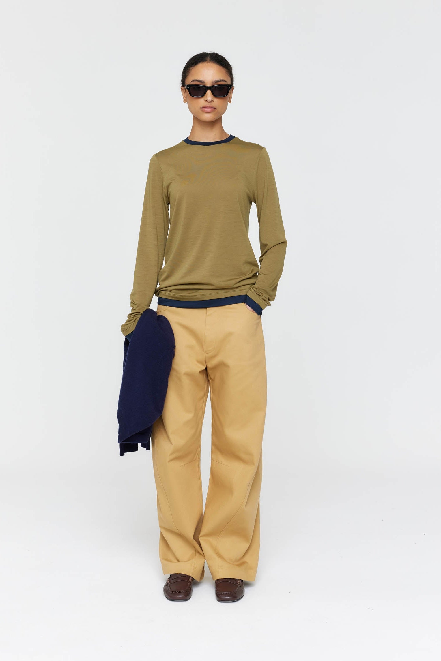 Ricochet - Fox Long Sleeve Tee - Olive + Ink