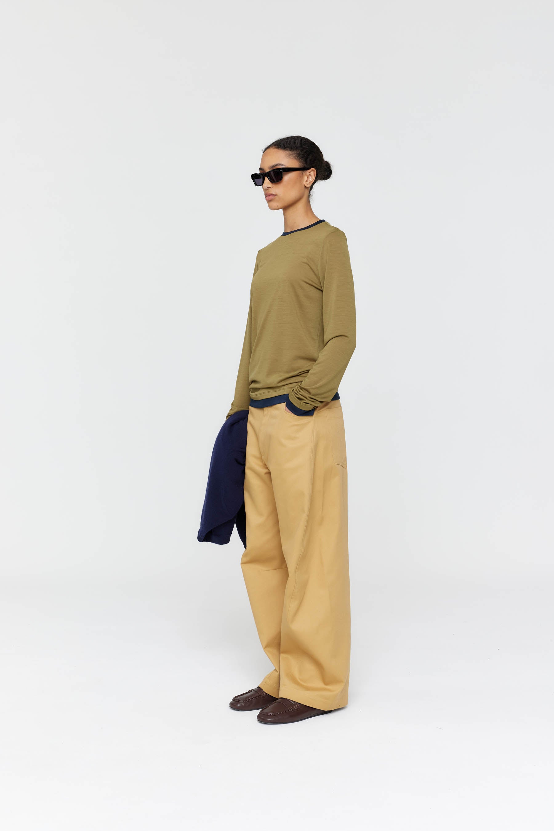 Ricochet - Fox Long Sleeve Tee - Olive + Ink