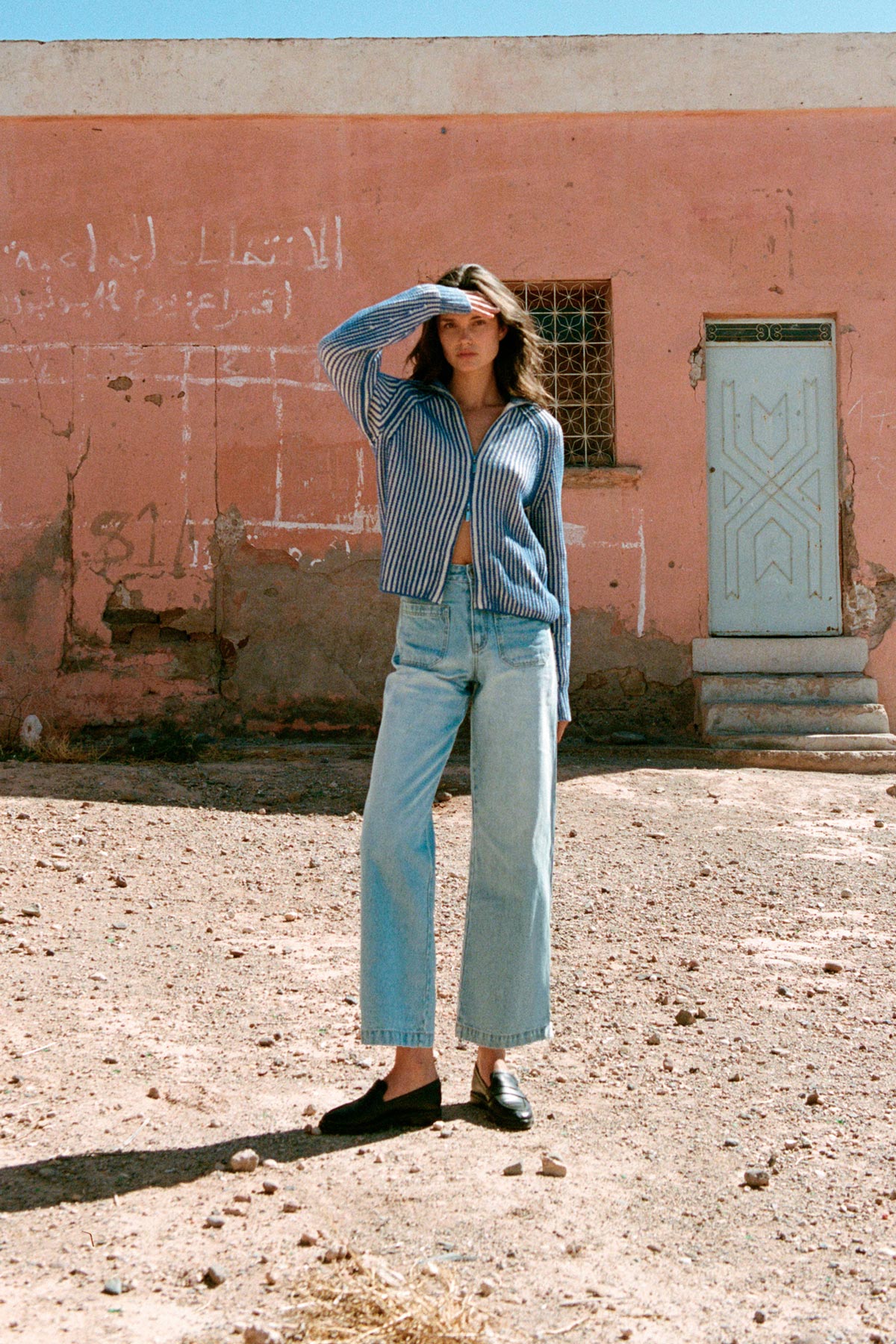 ROWIE - Jahmain Straight Jeans - Faded Blue