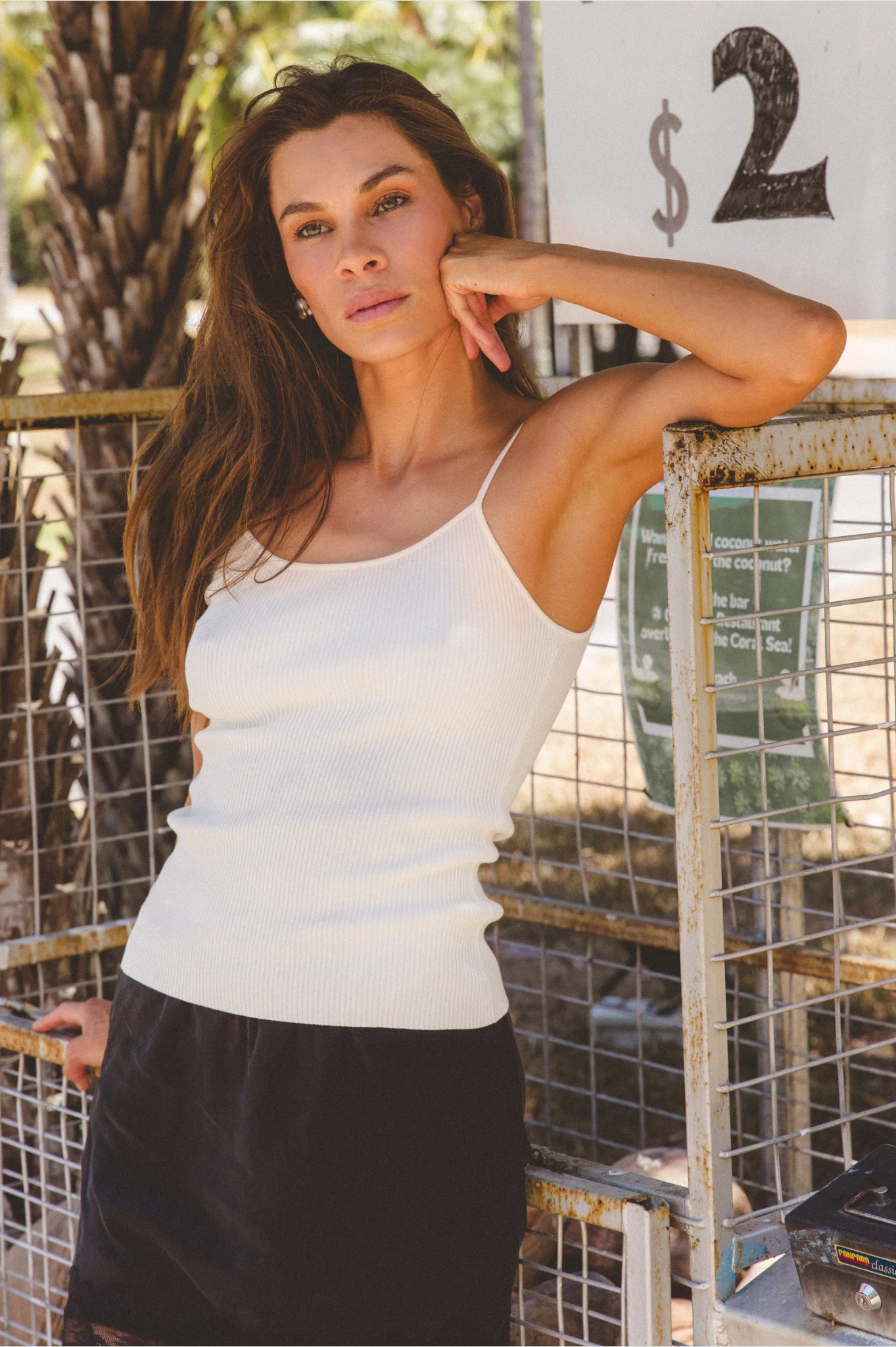 LAST ONE | ROWIE - Ruby Singlet - Bone