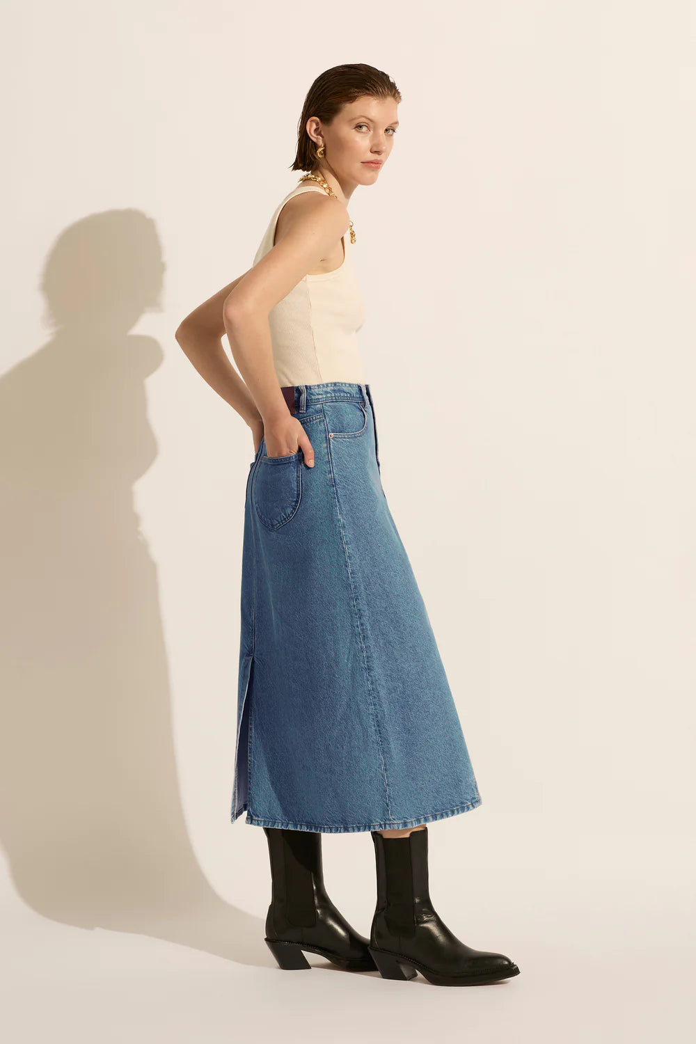 LAST ONE | Outland Denim - Ruby Maxi Skirt - Heritage