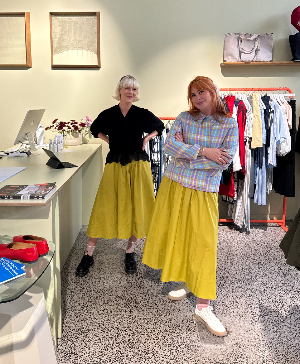 Annie - Blake Skirt - Chartreuse