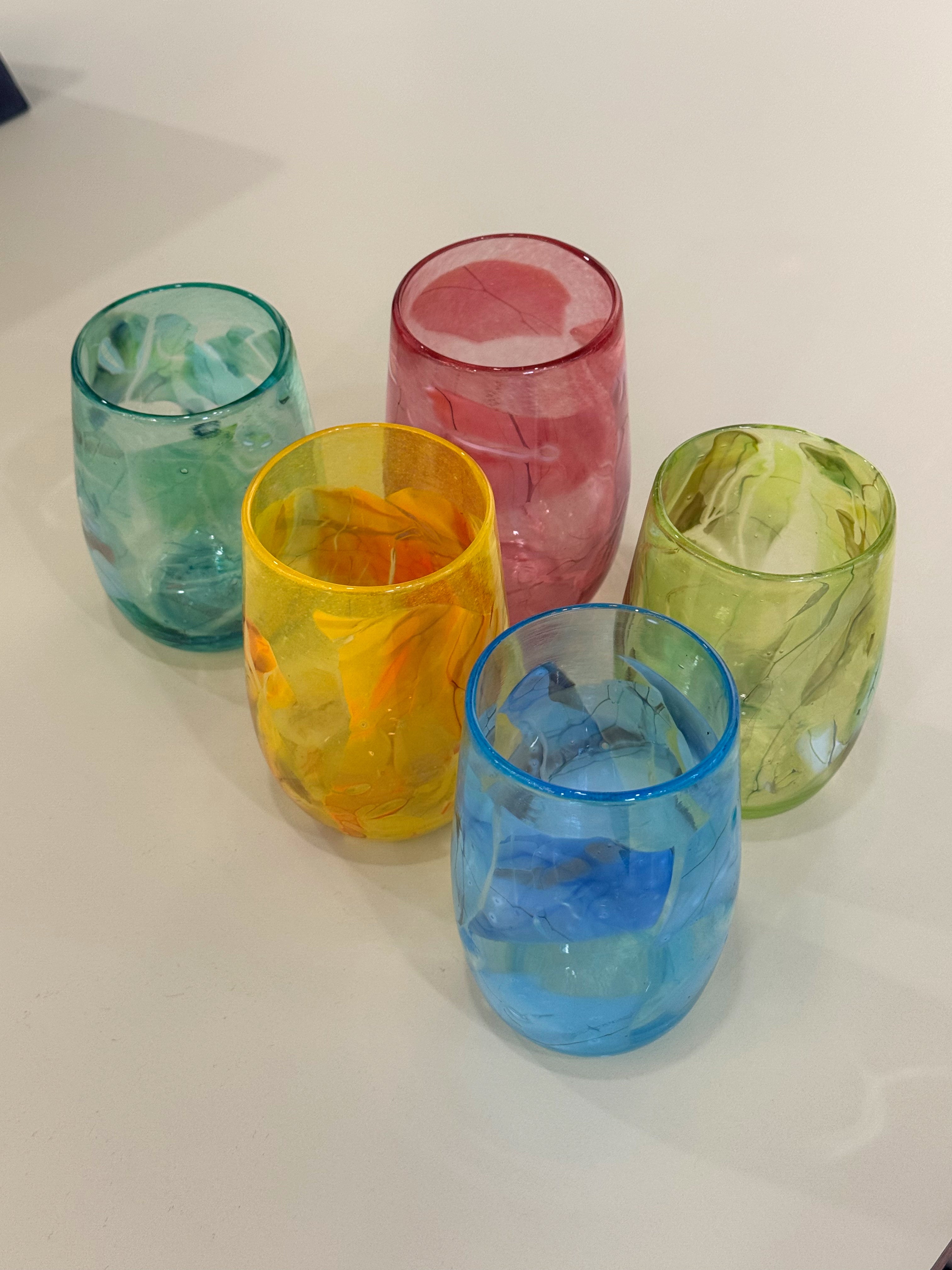 Grinter Glass Shard Tumbler - Yellow