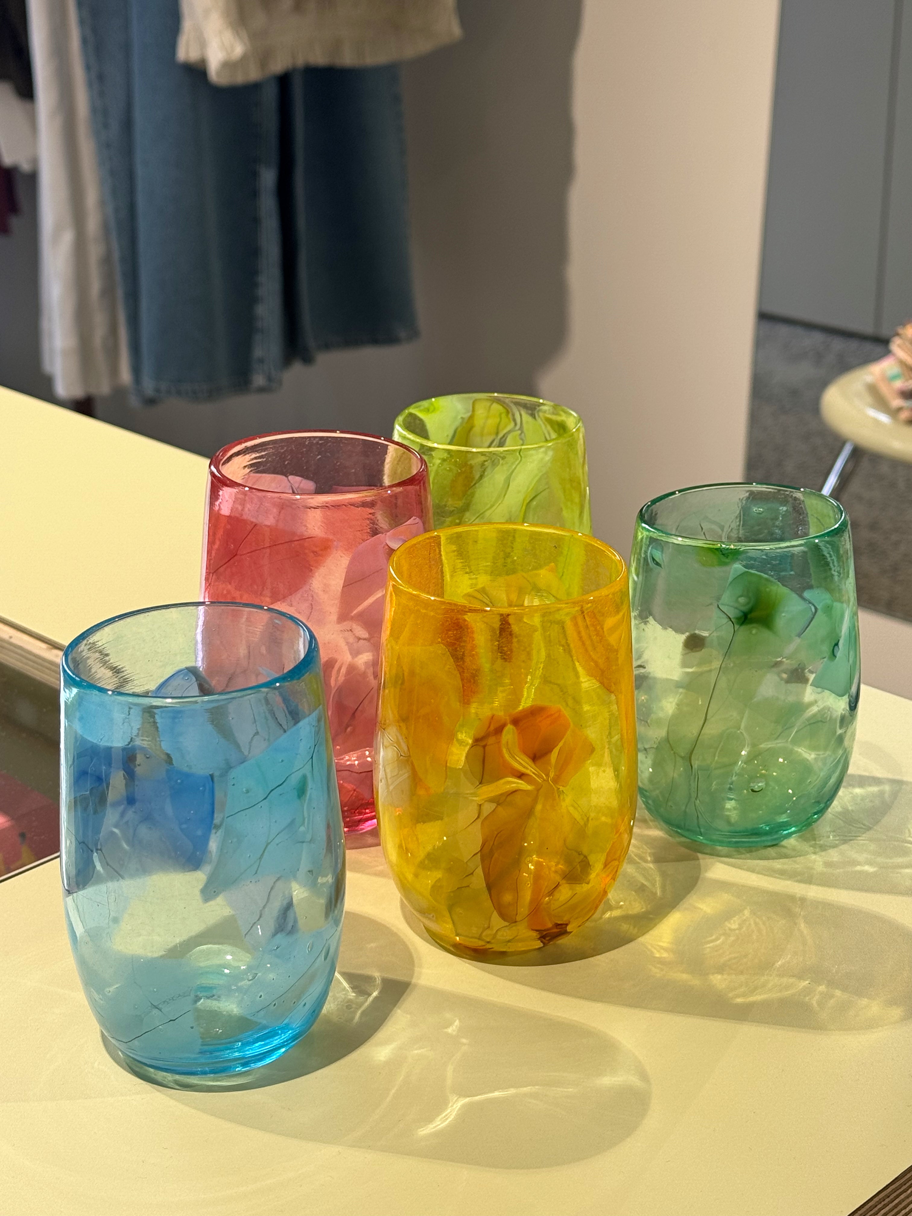 Grinter Glass Shard Tumbler - Yellow