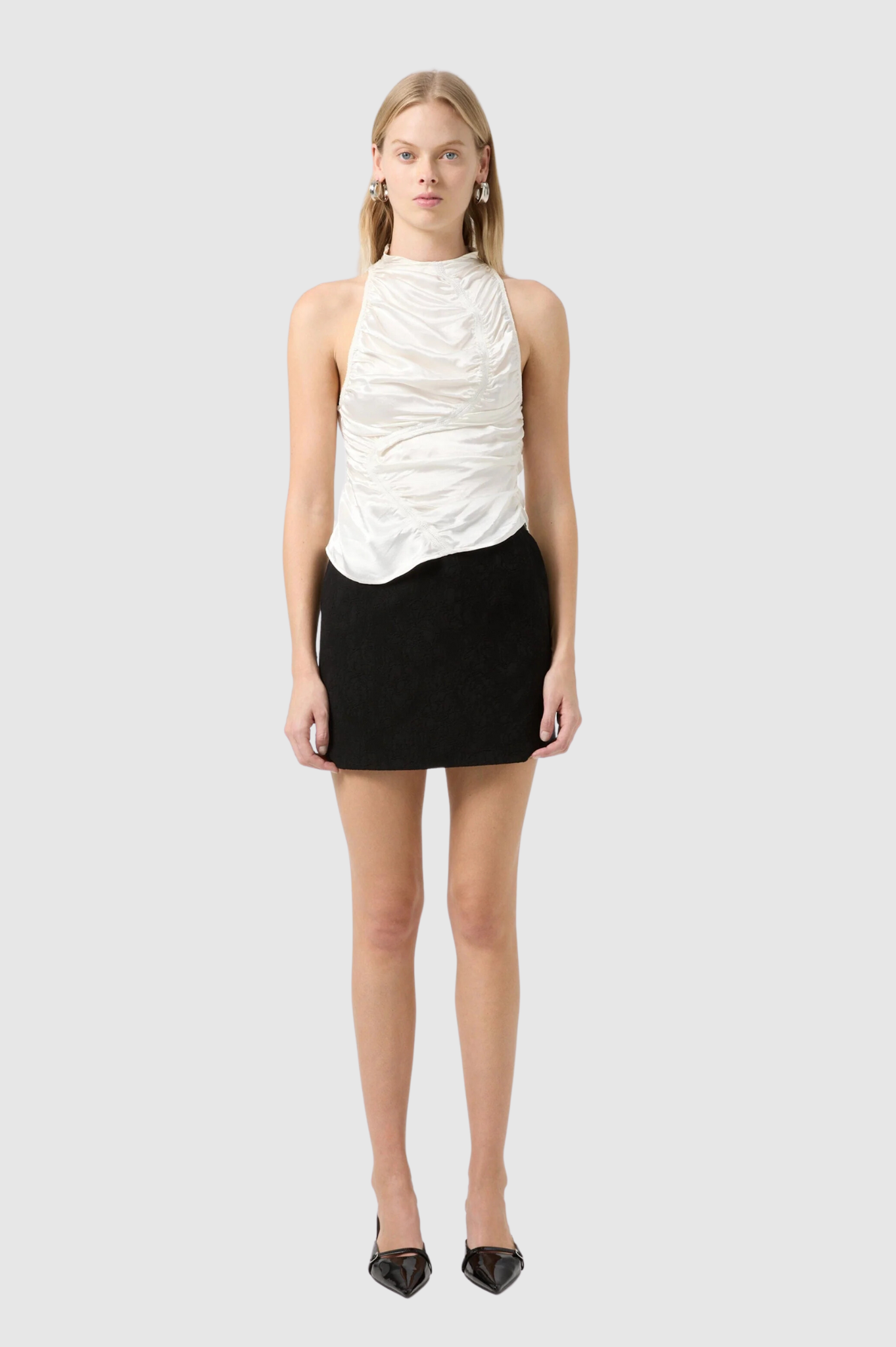 LAST ONE | Third Form - Elemental Ruched Top - White