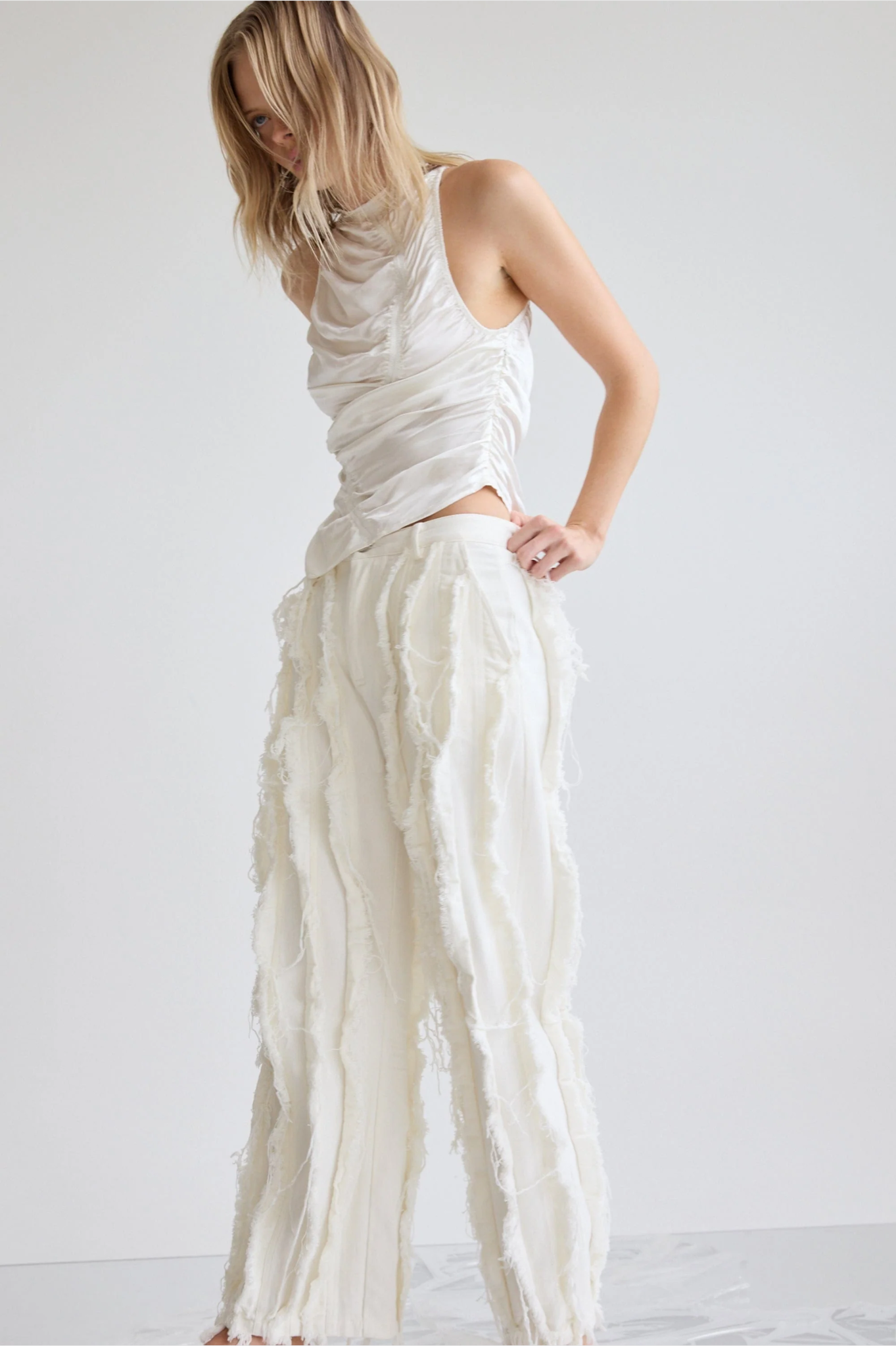 LAST ONE | Third Form - Elemental Ruched Top - White