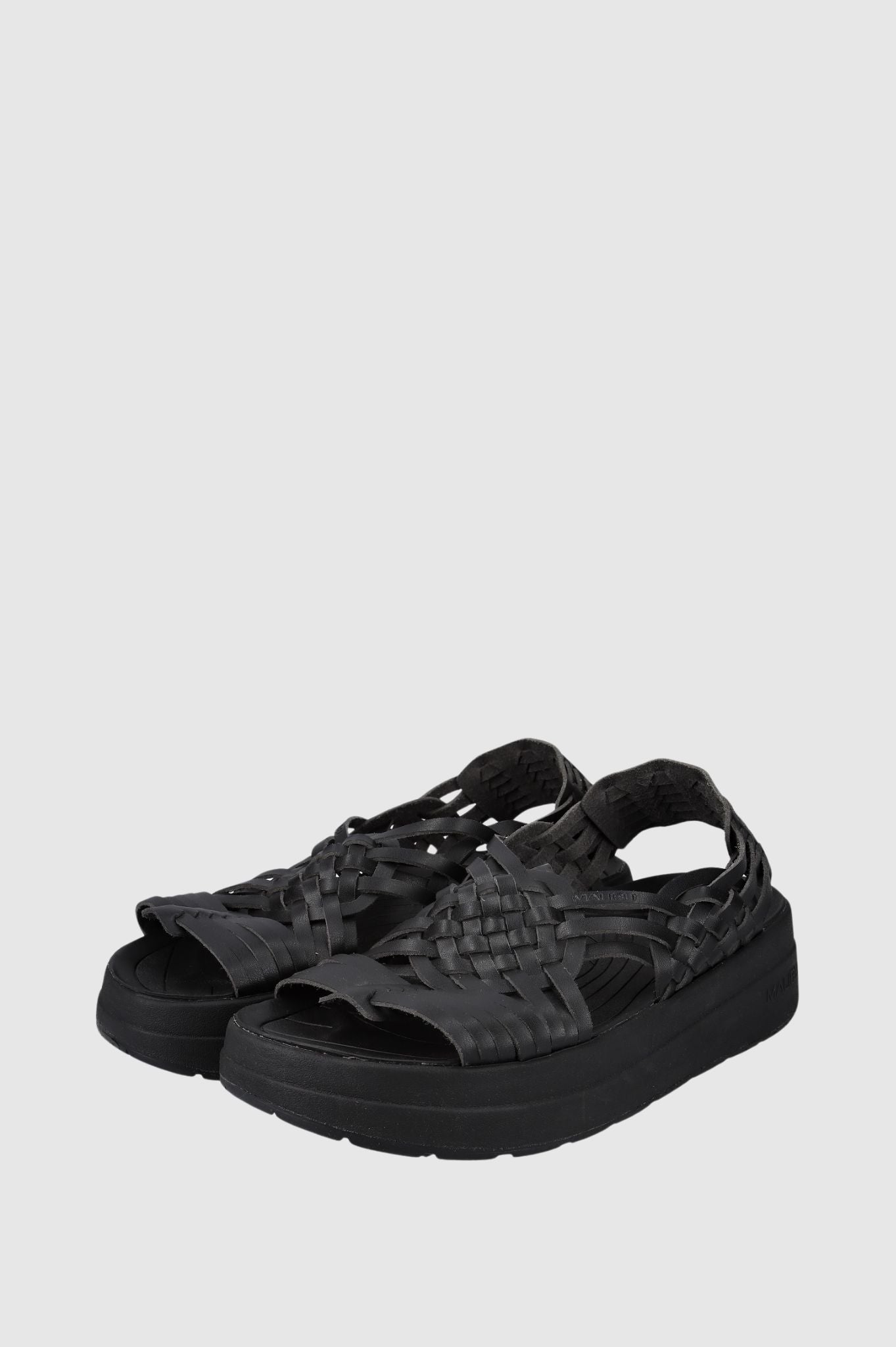 Malibu Sandals - Canyon Platform Vegan Leather - Black