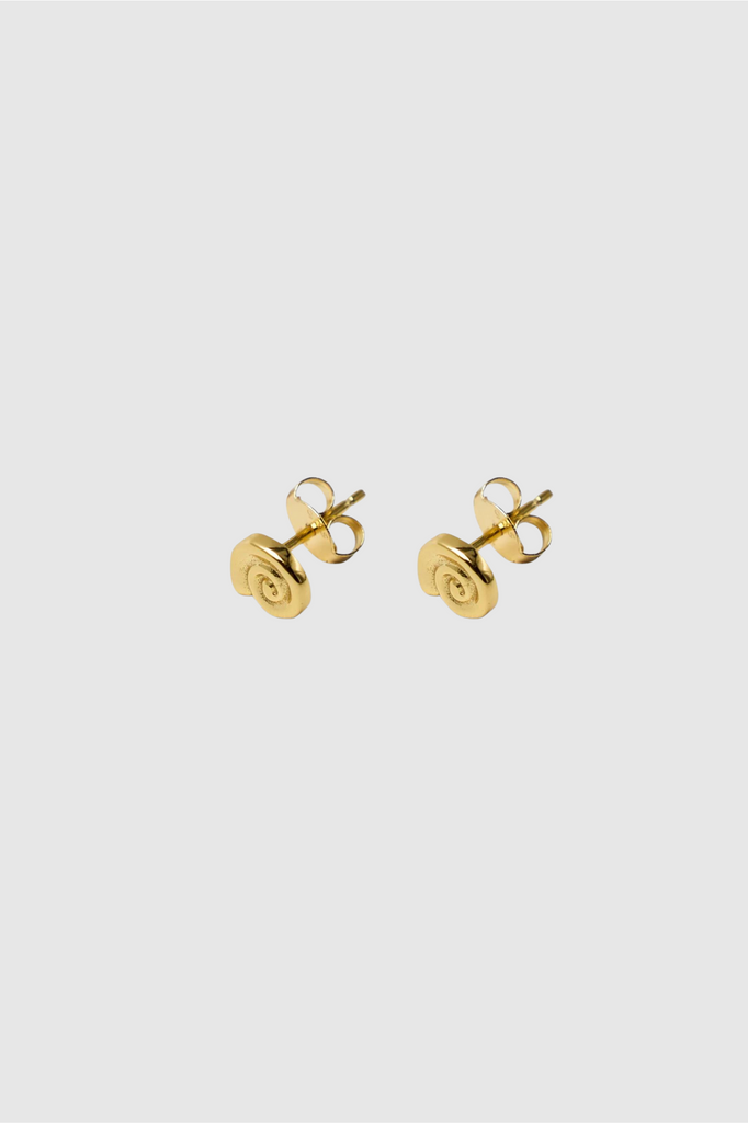 Brie Leon - Mini Spiral Earrings - Gold