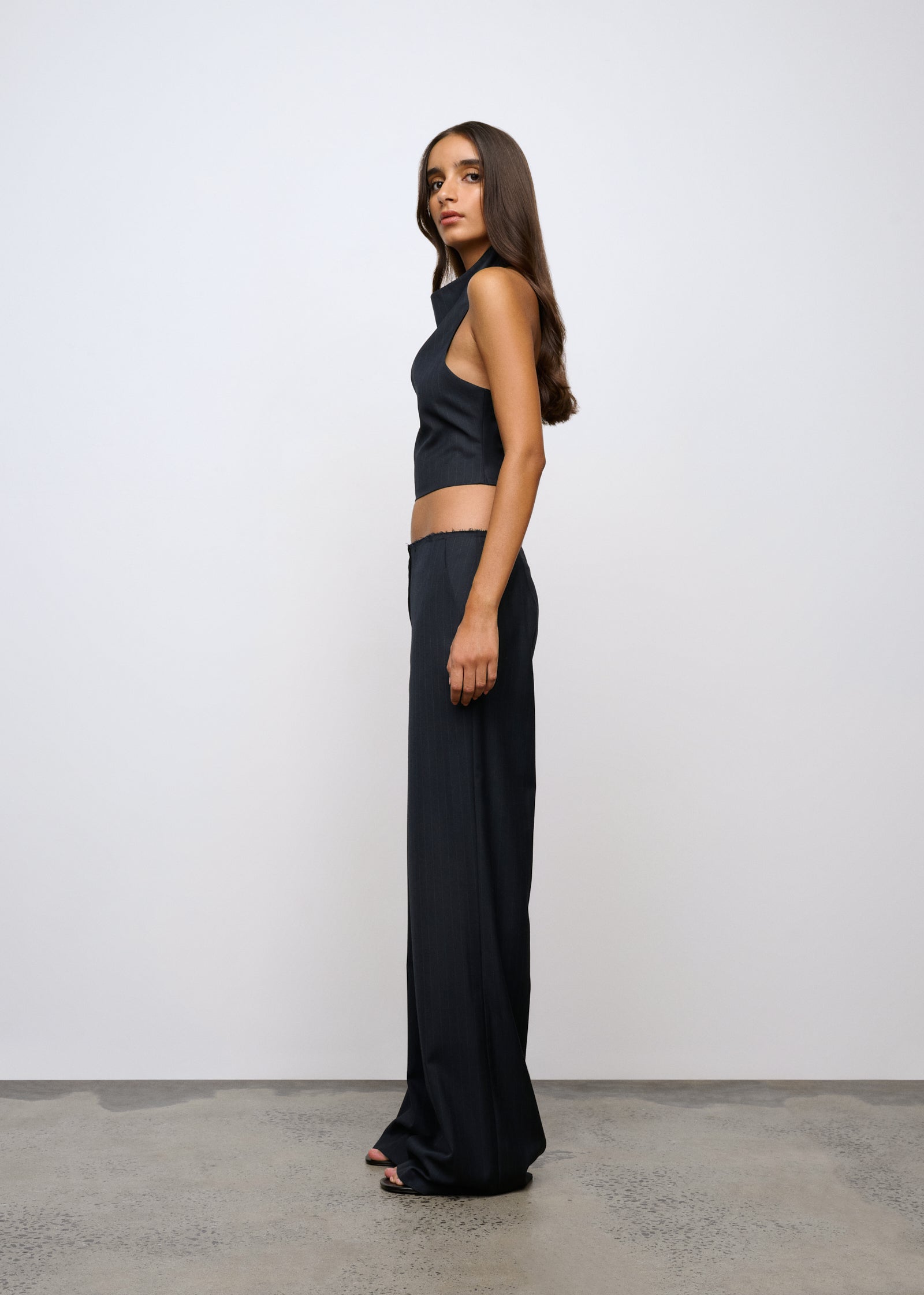 One of Others - Margot Pant - Navy Pinstripe