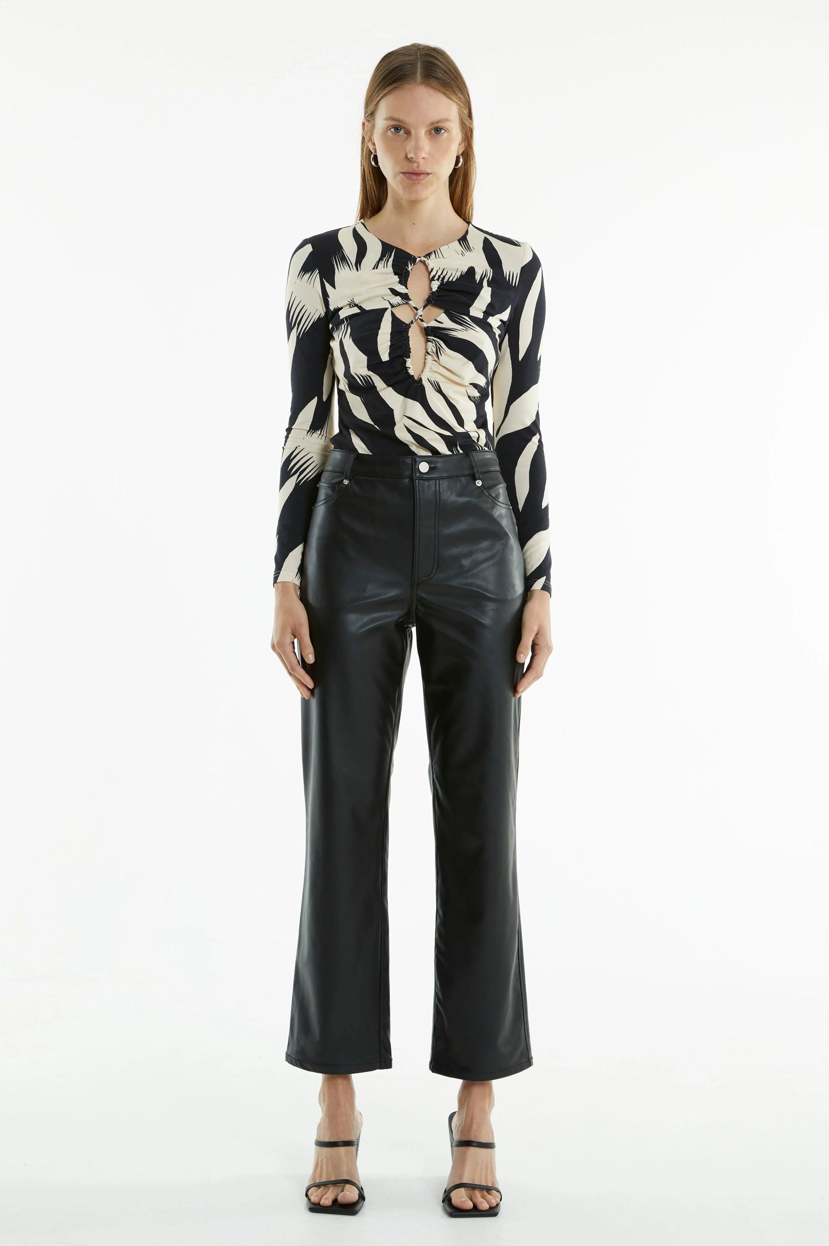 Third Form - Vagabond PU Jean - Black