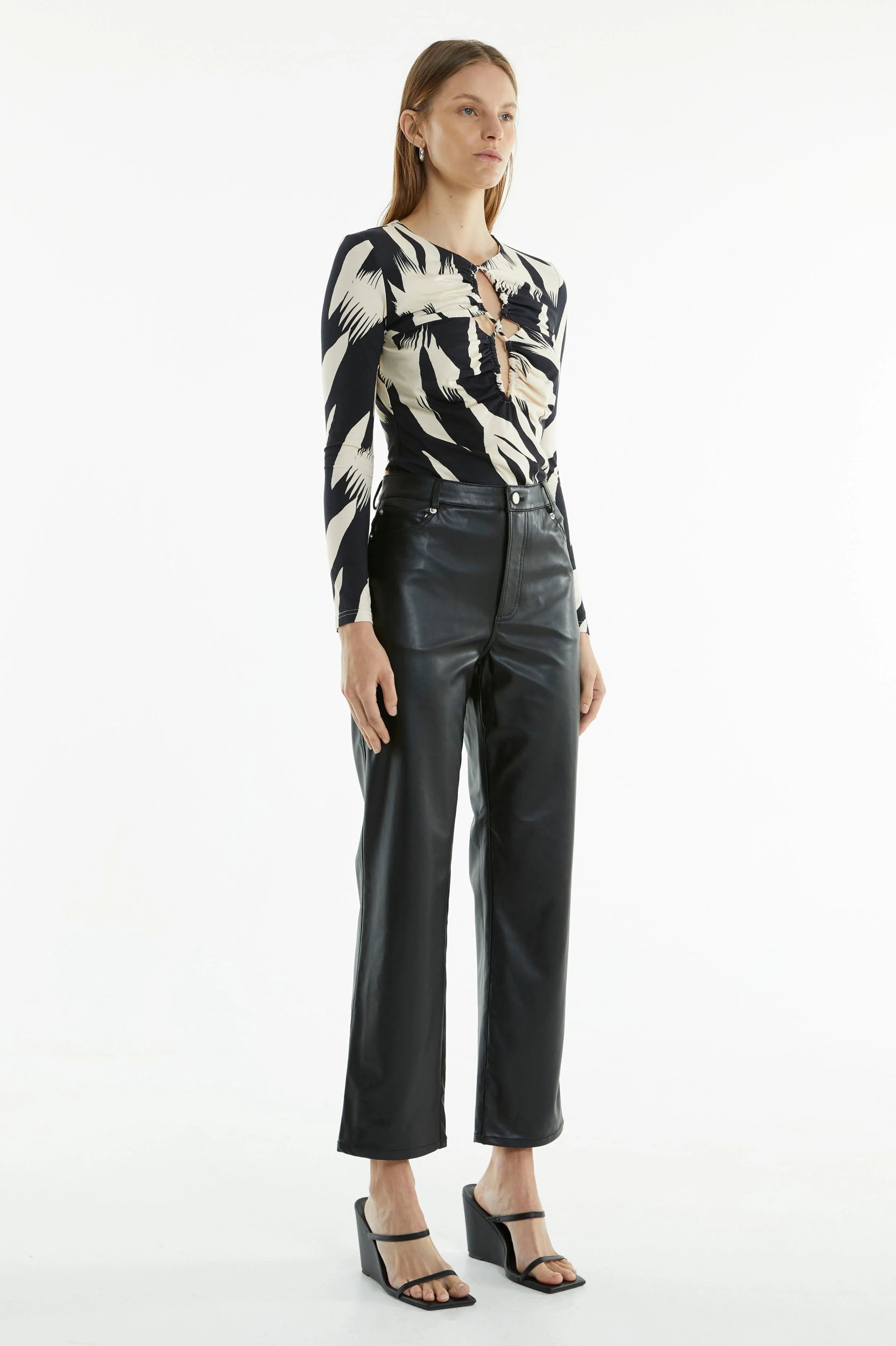 Third Form - Vagabond PU Jean - Black