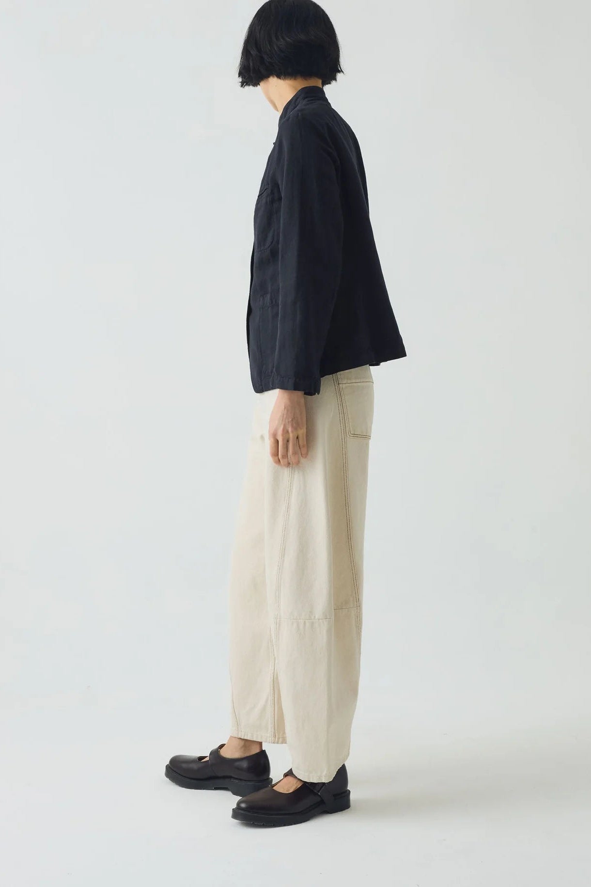 Toast - Garment Dyed Cotton Linen Neat Jacket - Slate