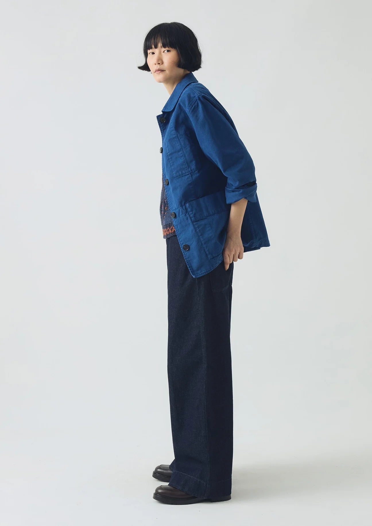 Toast - Cotton Canvas Workwear Jacket - Cobalt Blue