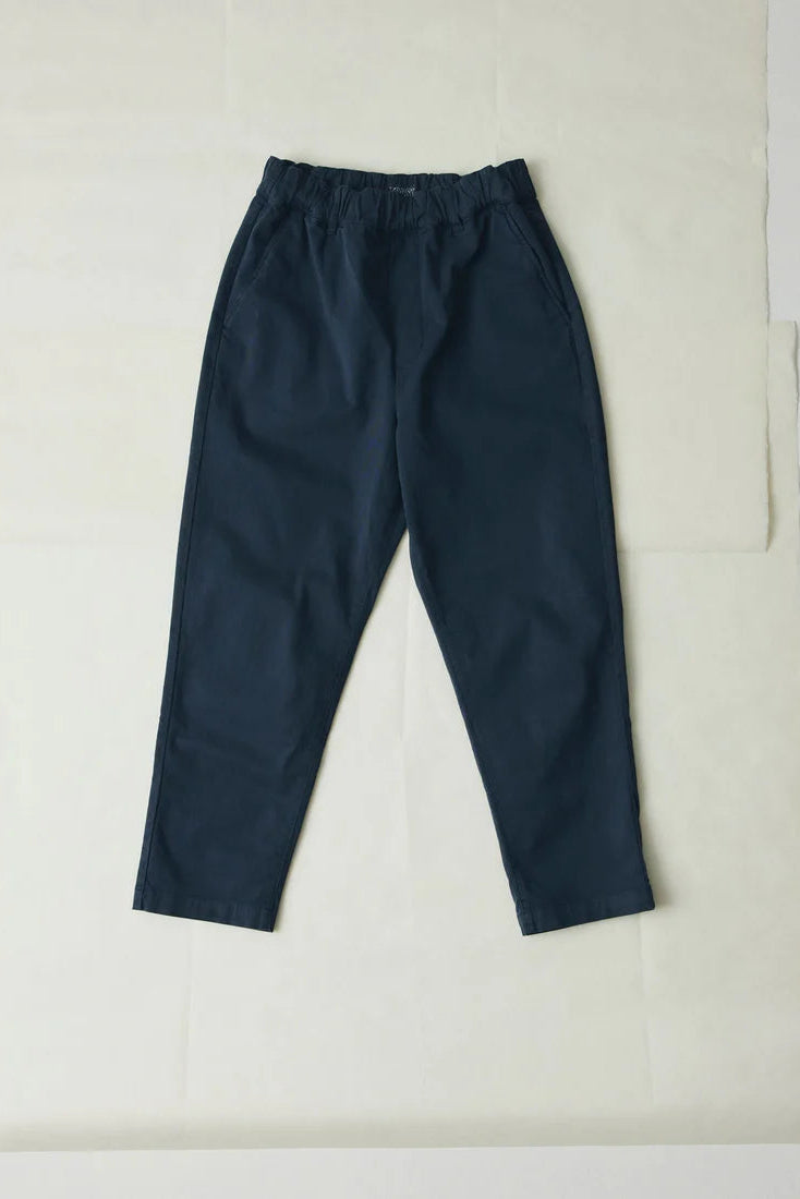 Toast - Gabi Cotton Pull On Trousers - Storm Blue