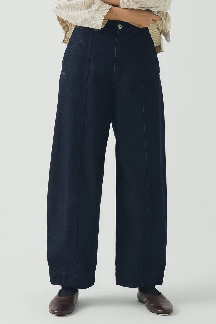 Toast - Sculpted Denim Trousers - Indigo