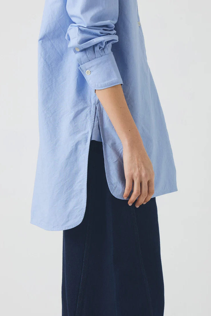 Toast - Taro Cotton Oxford Long Shirt - Chambray
