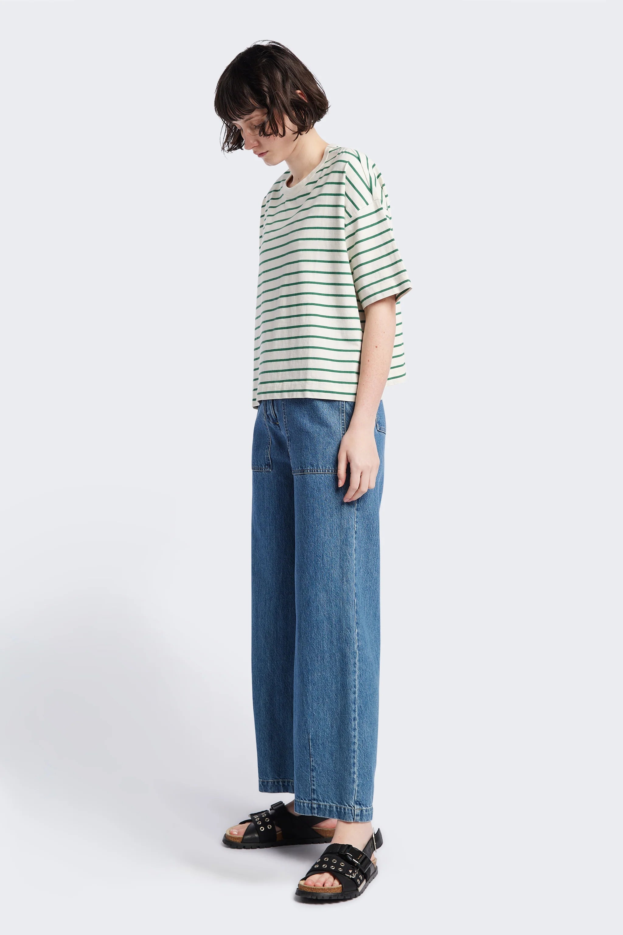 Kloke - Interval Front Pocket Jean - Mid Wash