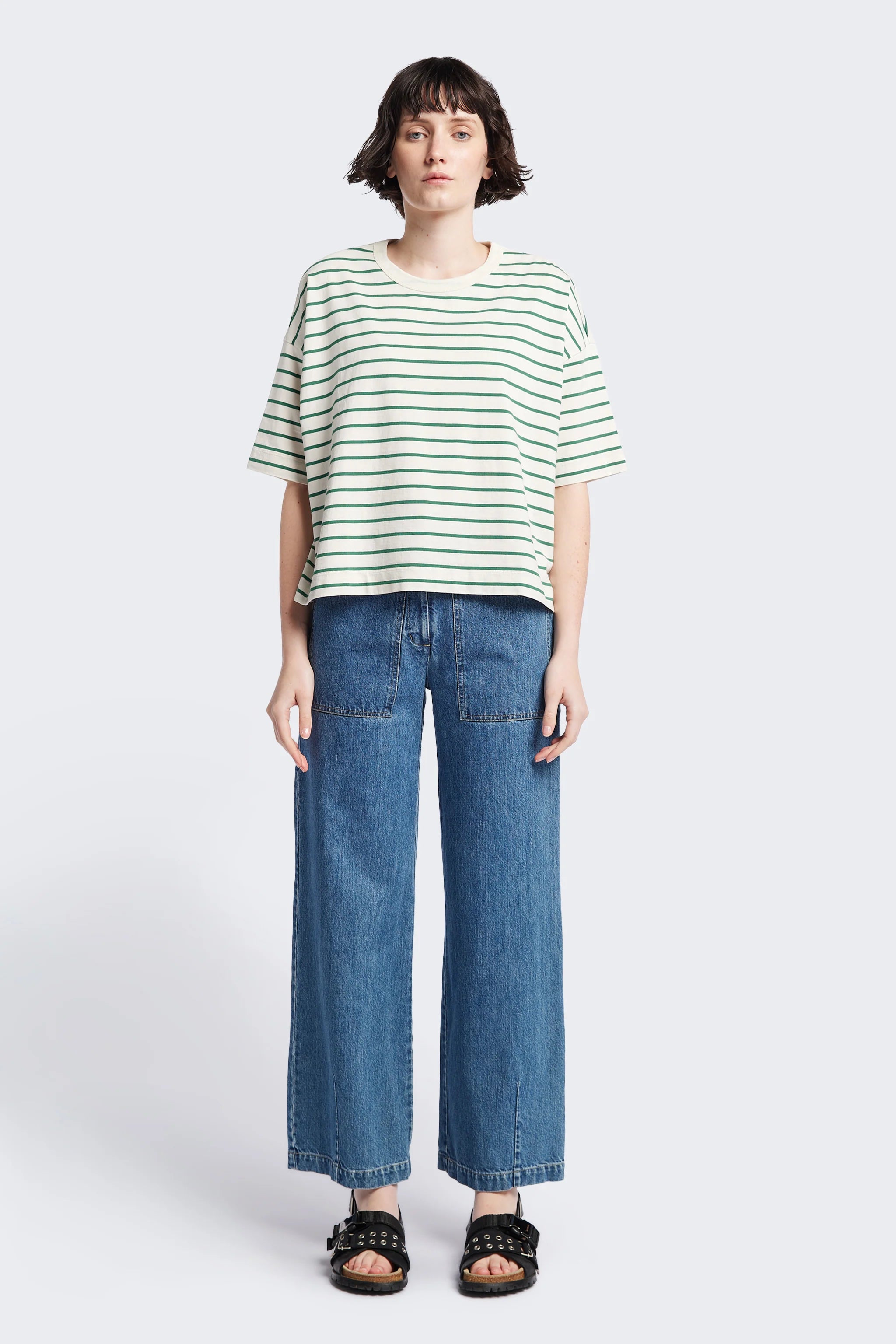 Kloke - Interval Front Pocket Jean - Mid Wash