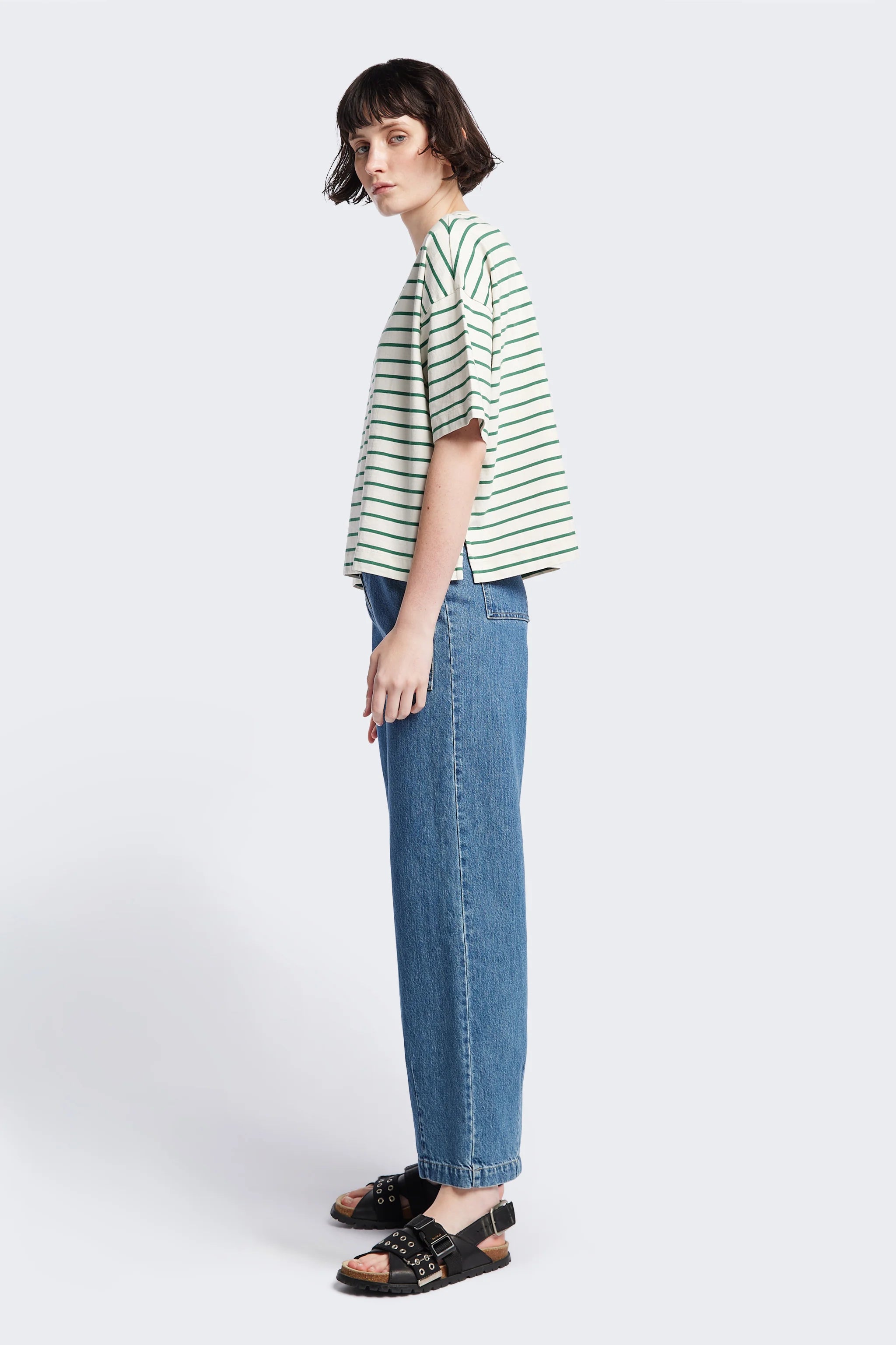 Kloke - Interval Front Pocket Jean - Mid Wash