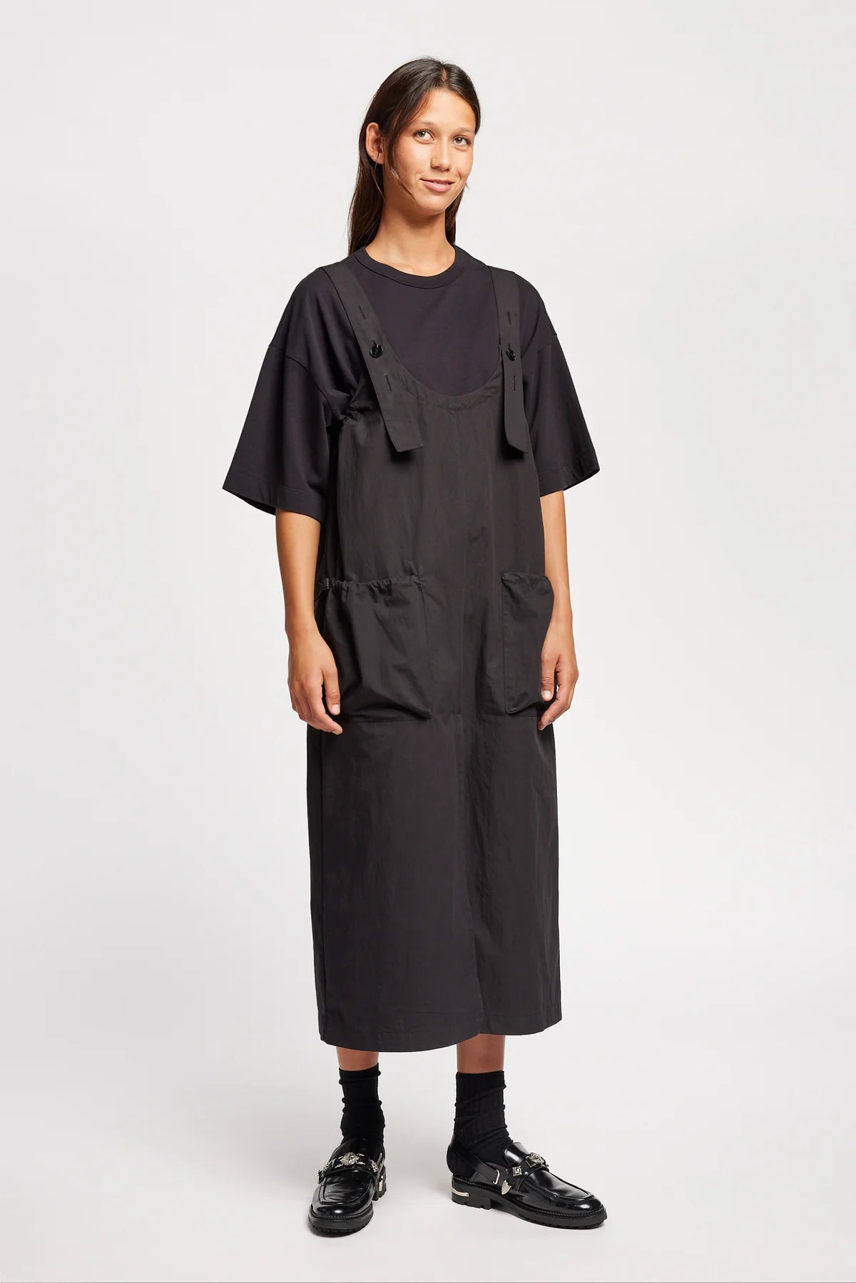 Kloke - Shoreline Pinafore - Jet Black