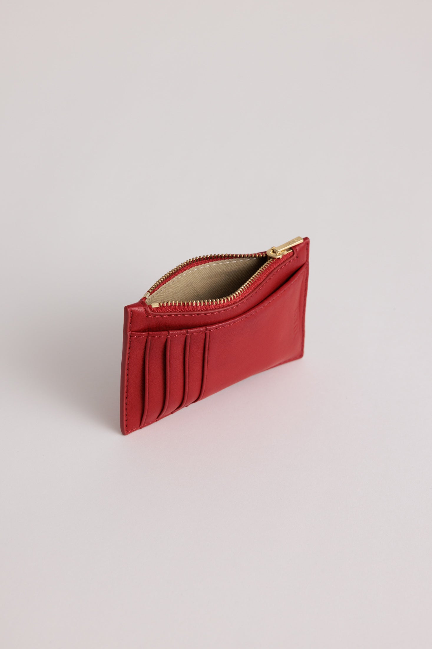 Yu Mei - Frank Cardholder - Lobster Red Lambskin