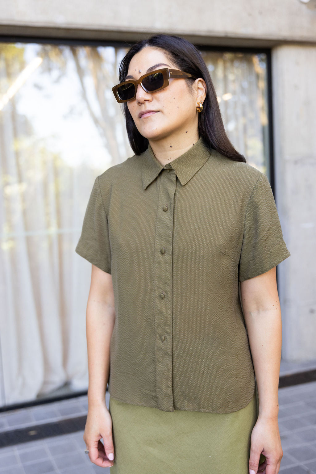 Annie - Sunday Blouse - Sage