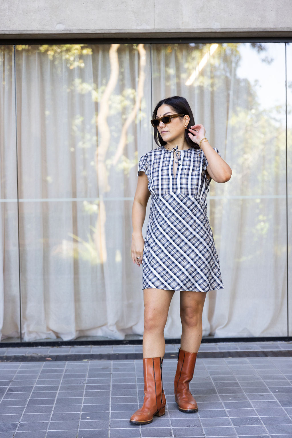 Annie - Archive Mini Dress - Heritage Plaid