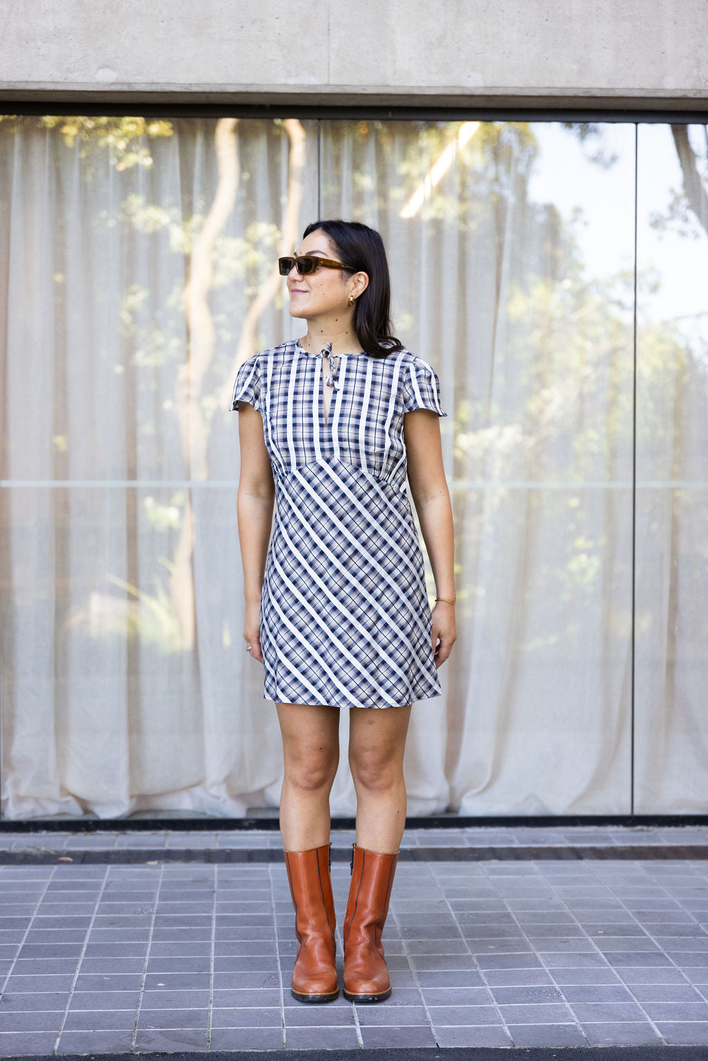 Annie - Archive Mini Dress - Heritage Plaid