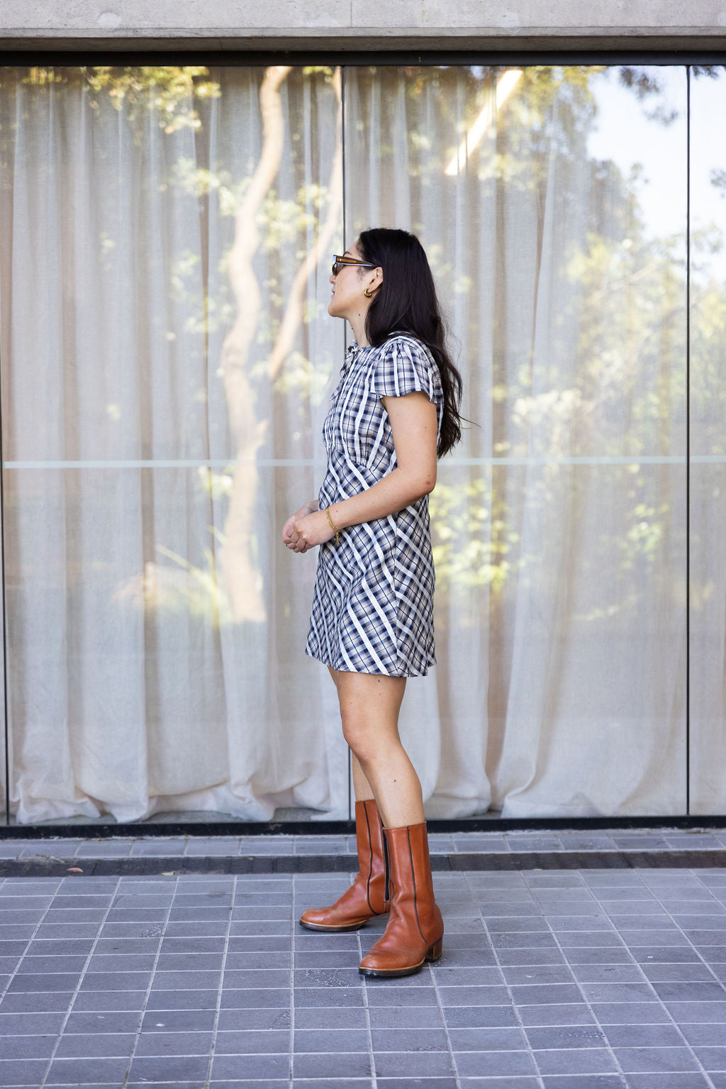 Annie - Archive Mini Dress - Heritage Plaid