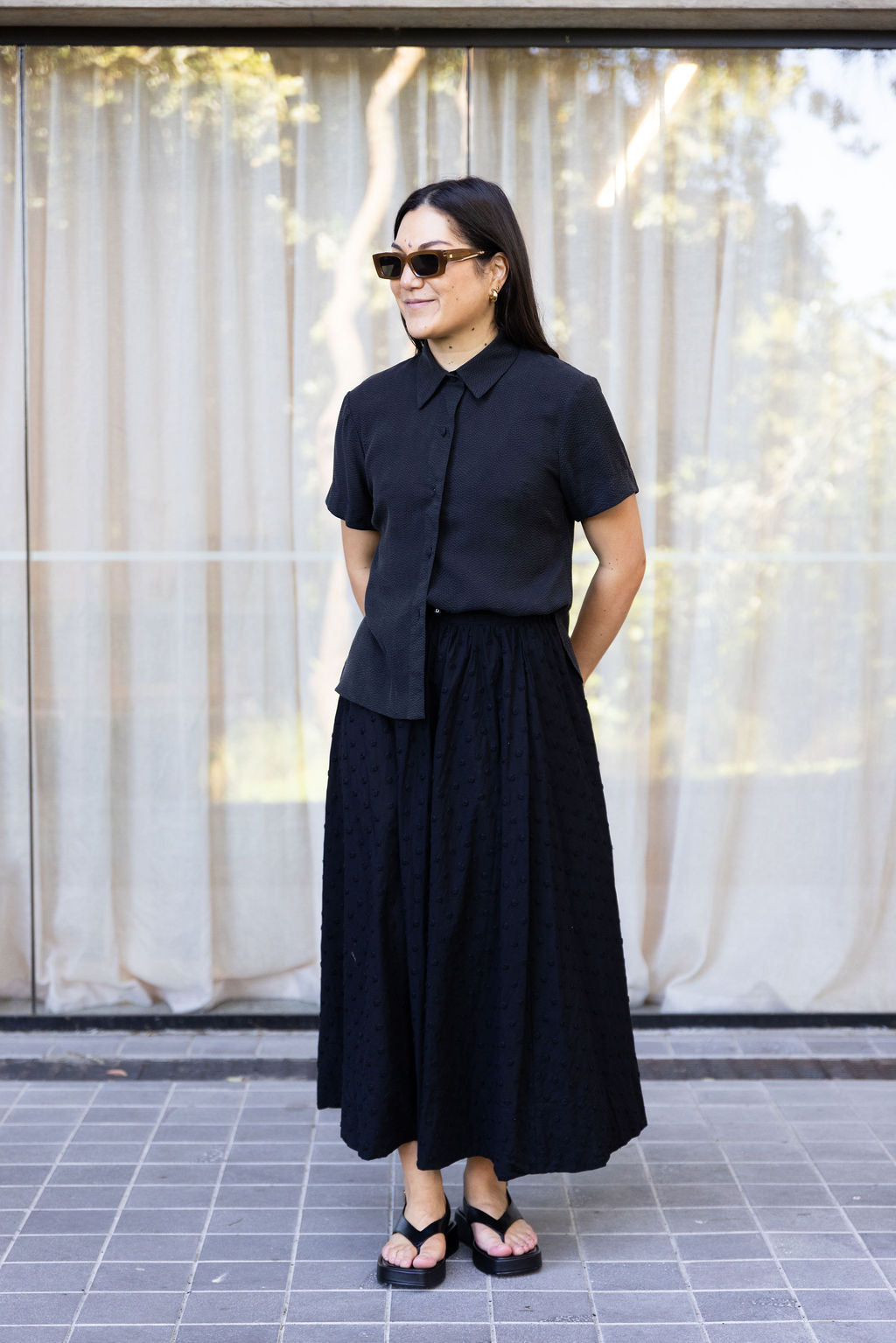 Annie - Sunday Blouse - Black