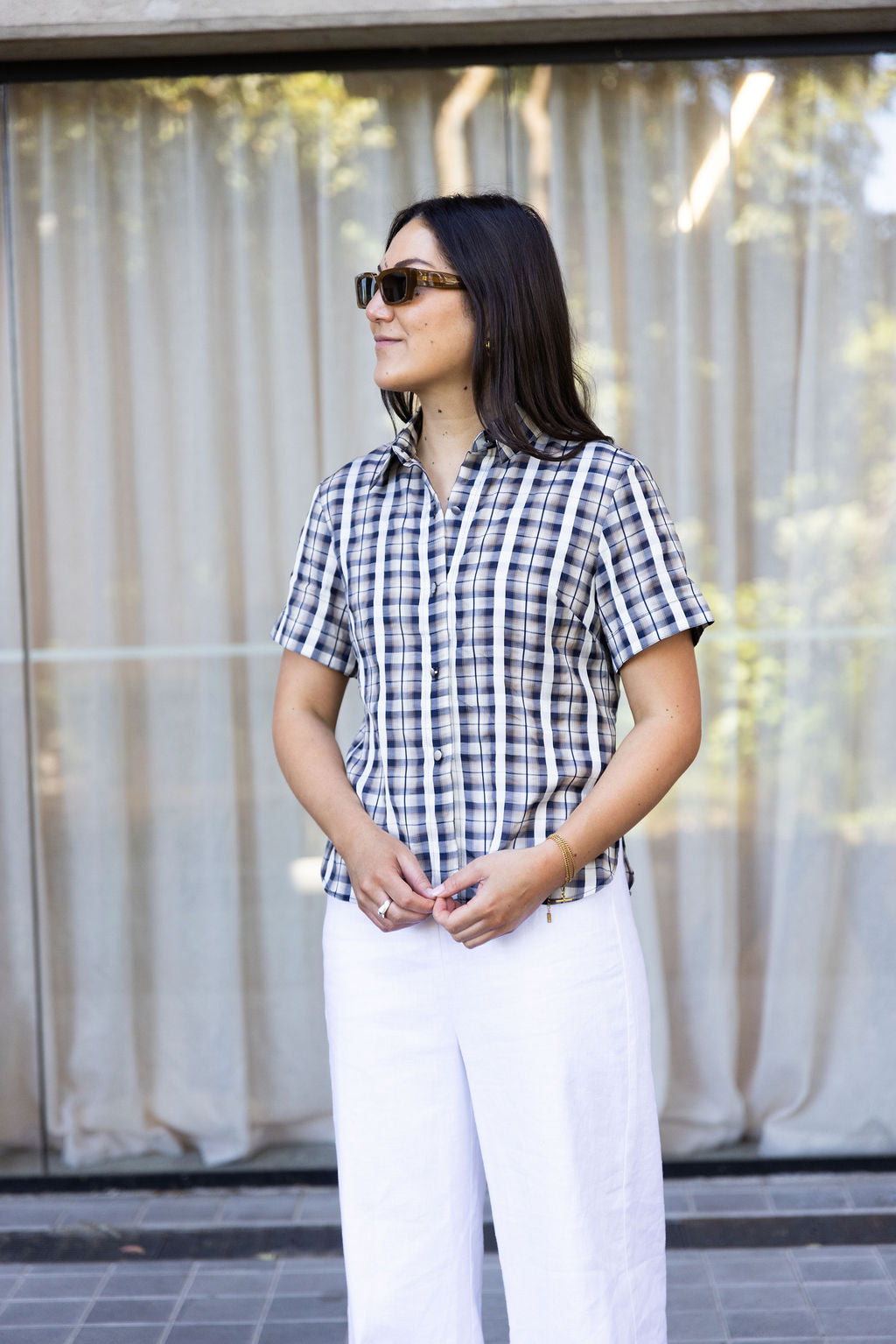 Annie - Sunday Blouse - Heritage Plaid
