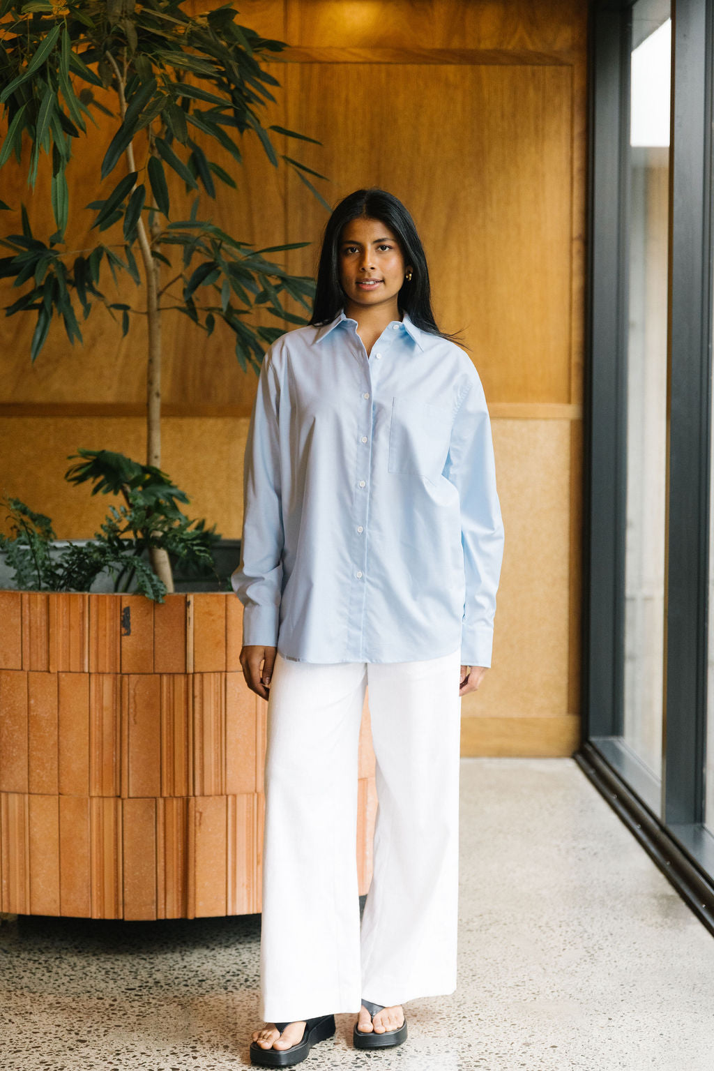 Annie - Foundation Shirt - Pale Blue