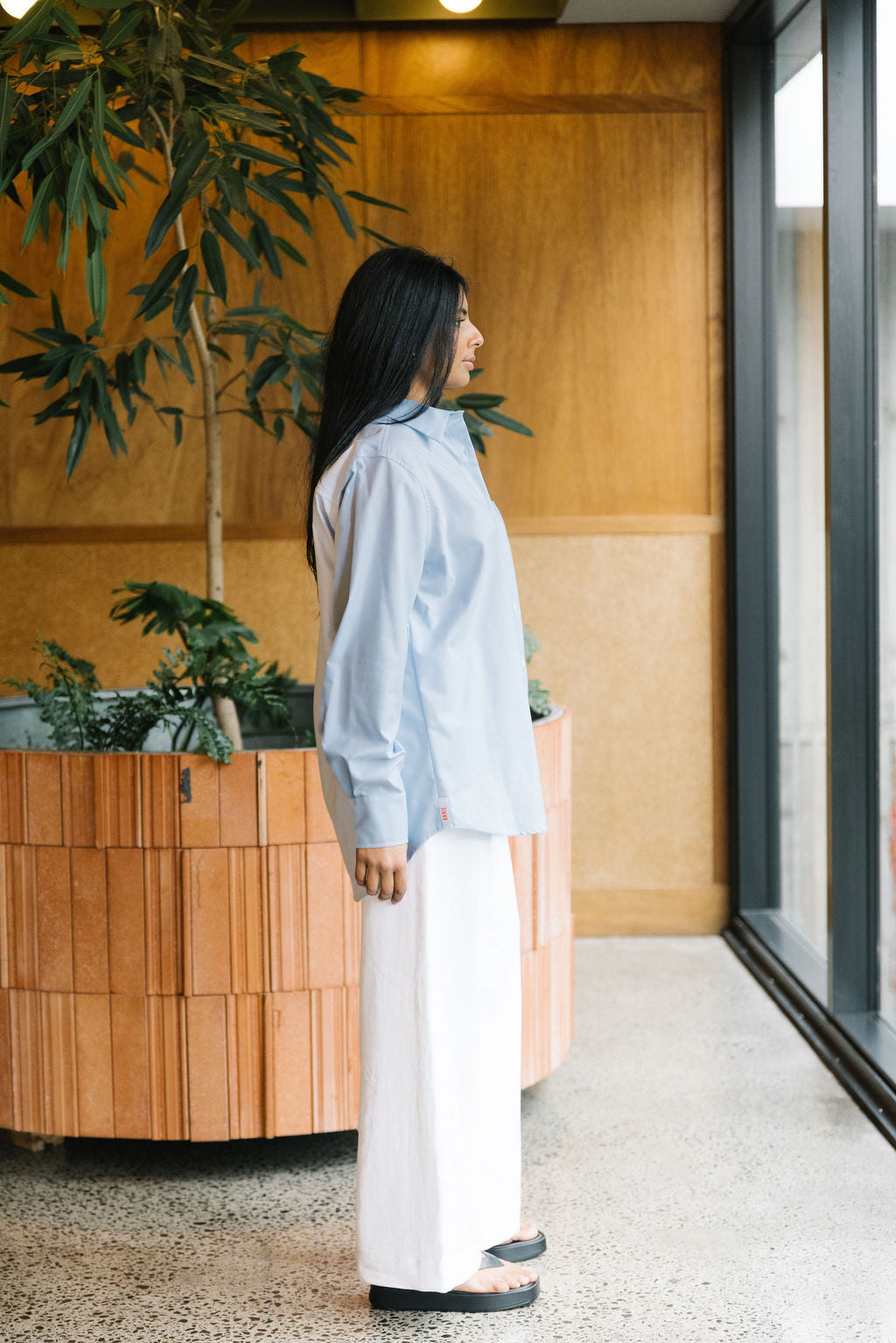 Annie - Foundation Shirt - Pale Blue