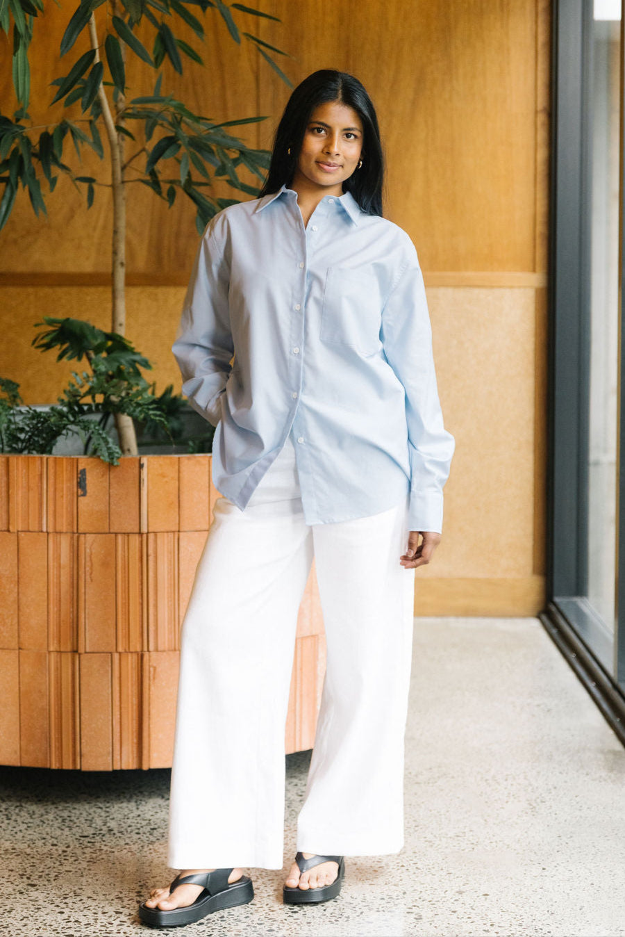 Annie - Foundation Shirt - Pale Blue