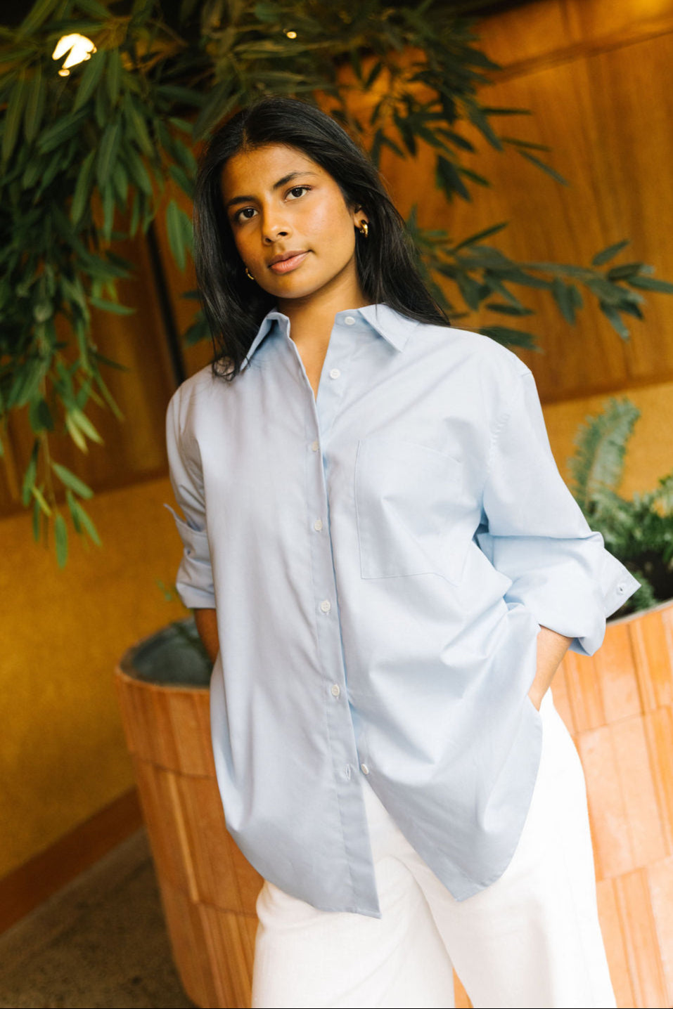 Annie - Foundation Shirt - Pale Blue