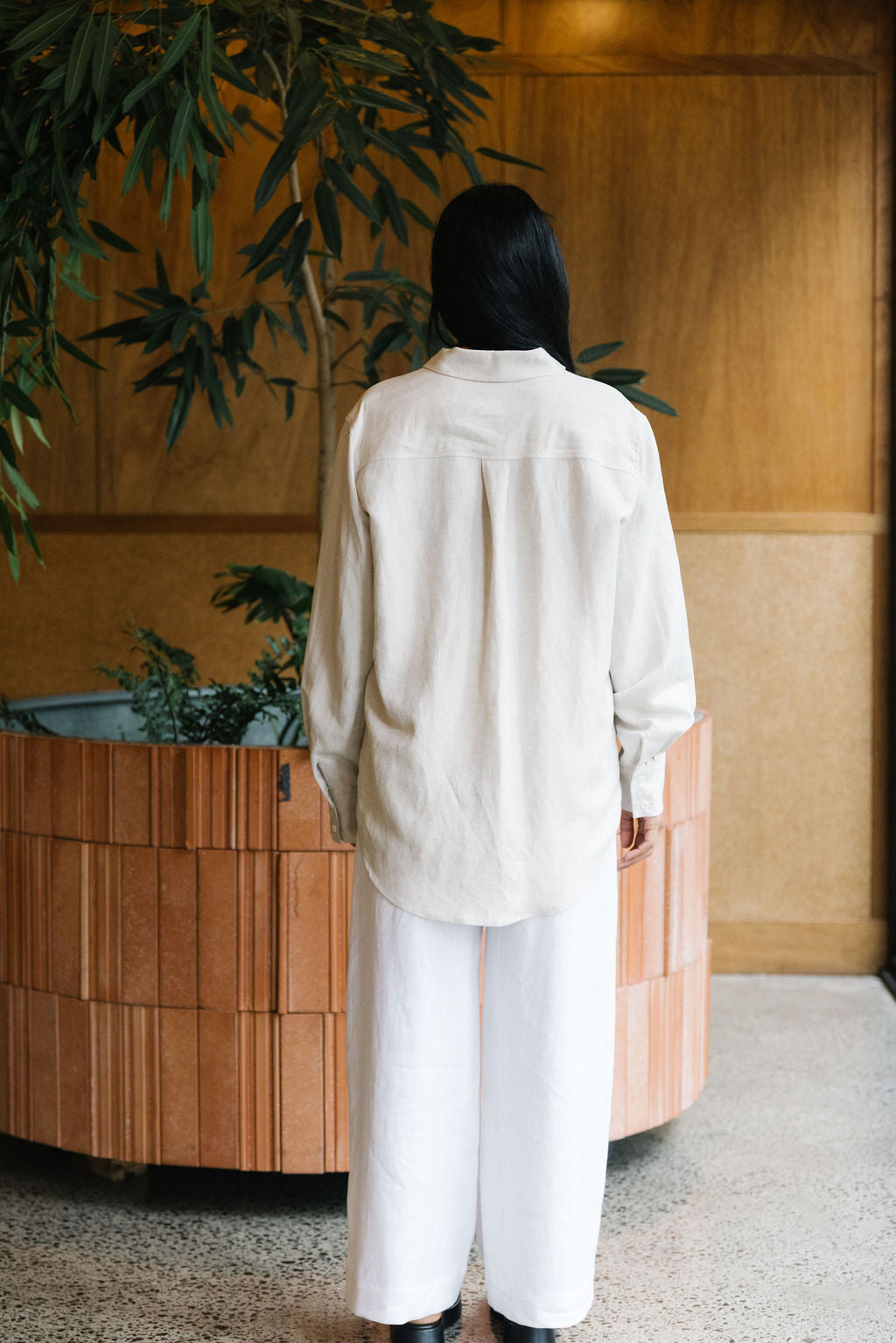Annie - Foundation Shirt - Oat Linen