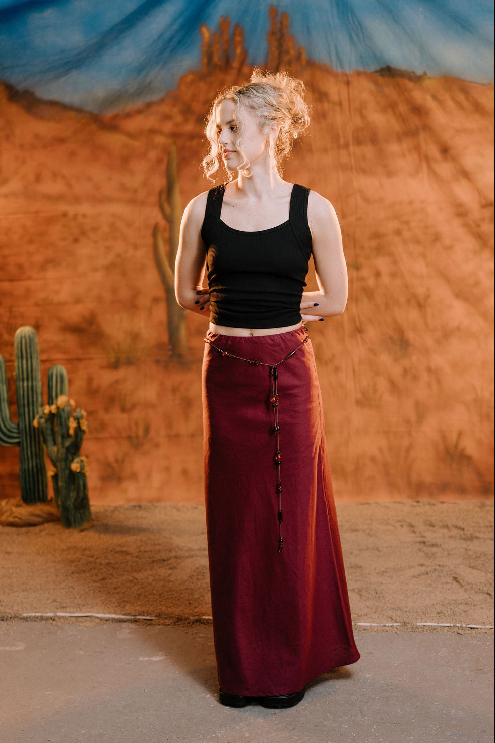 Annie - Clara Bias Skirt - Fig